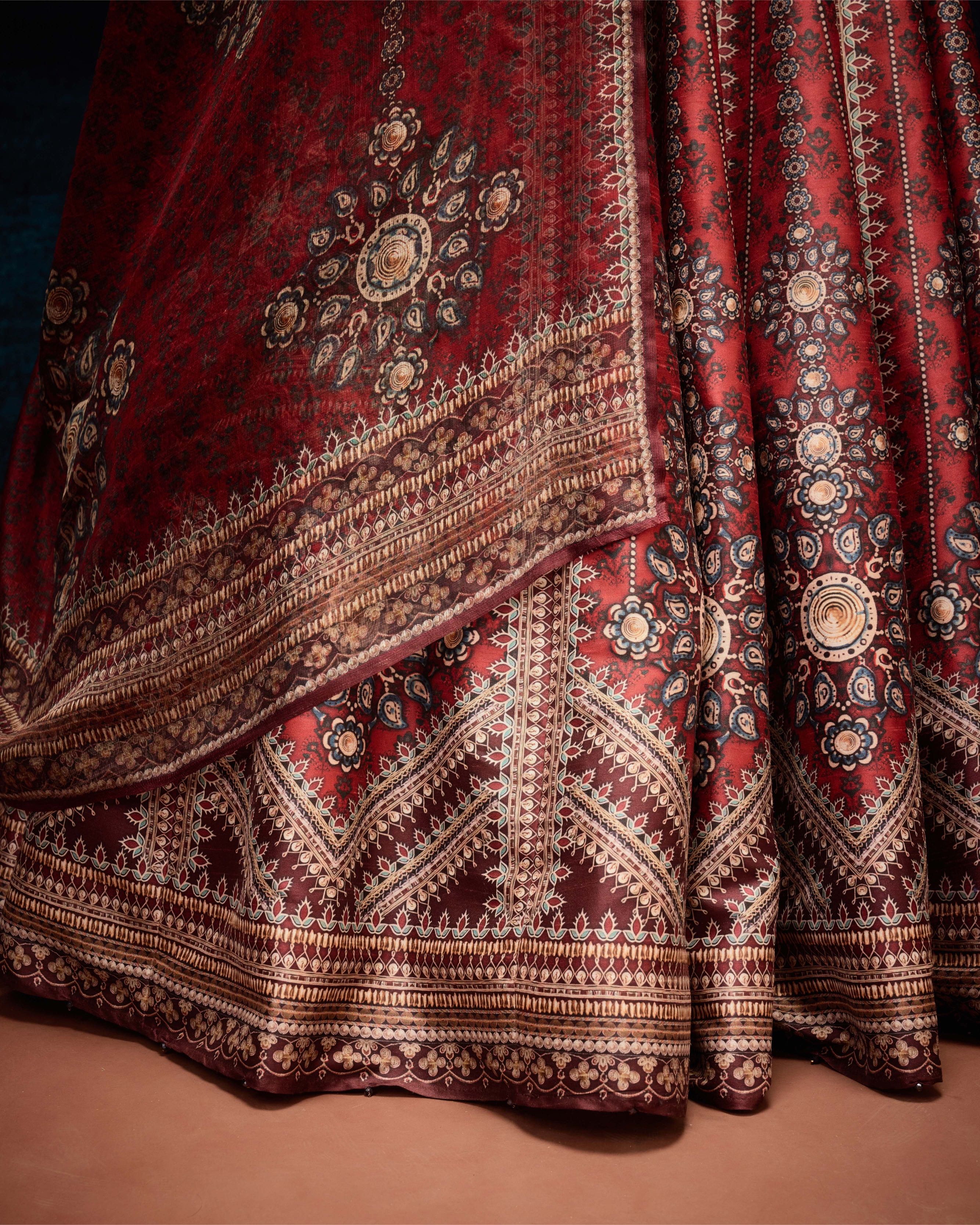 Ajrakh : Leela - Red