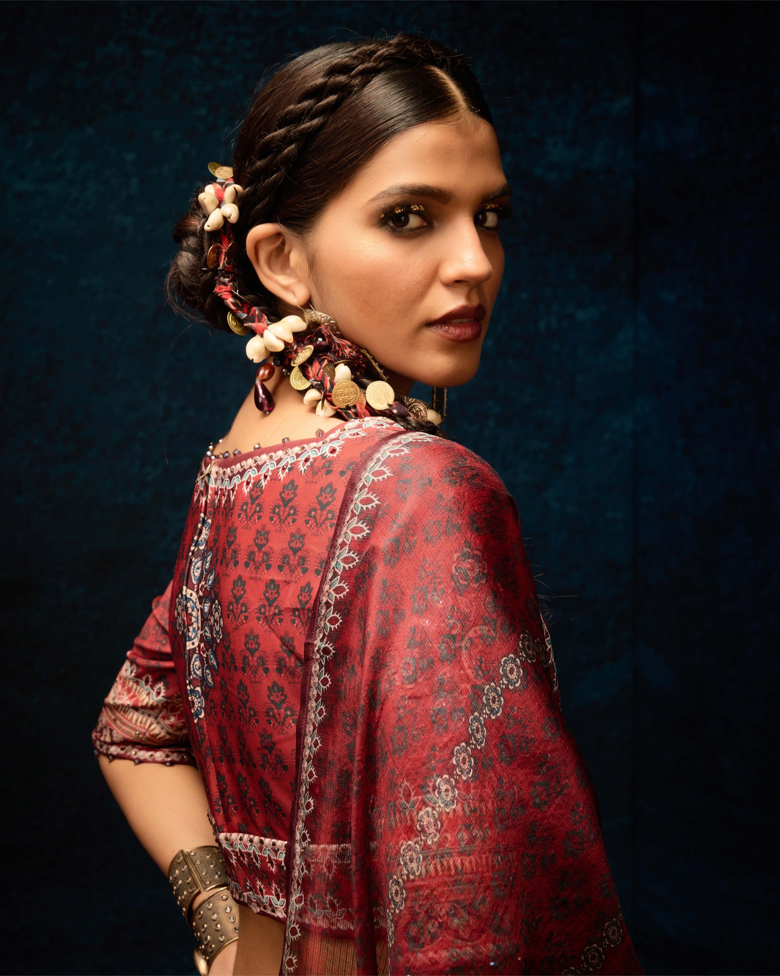 Ajrakh : Leela - Red