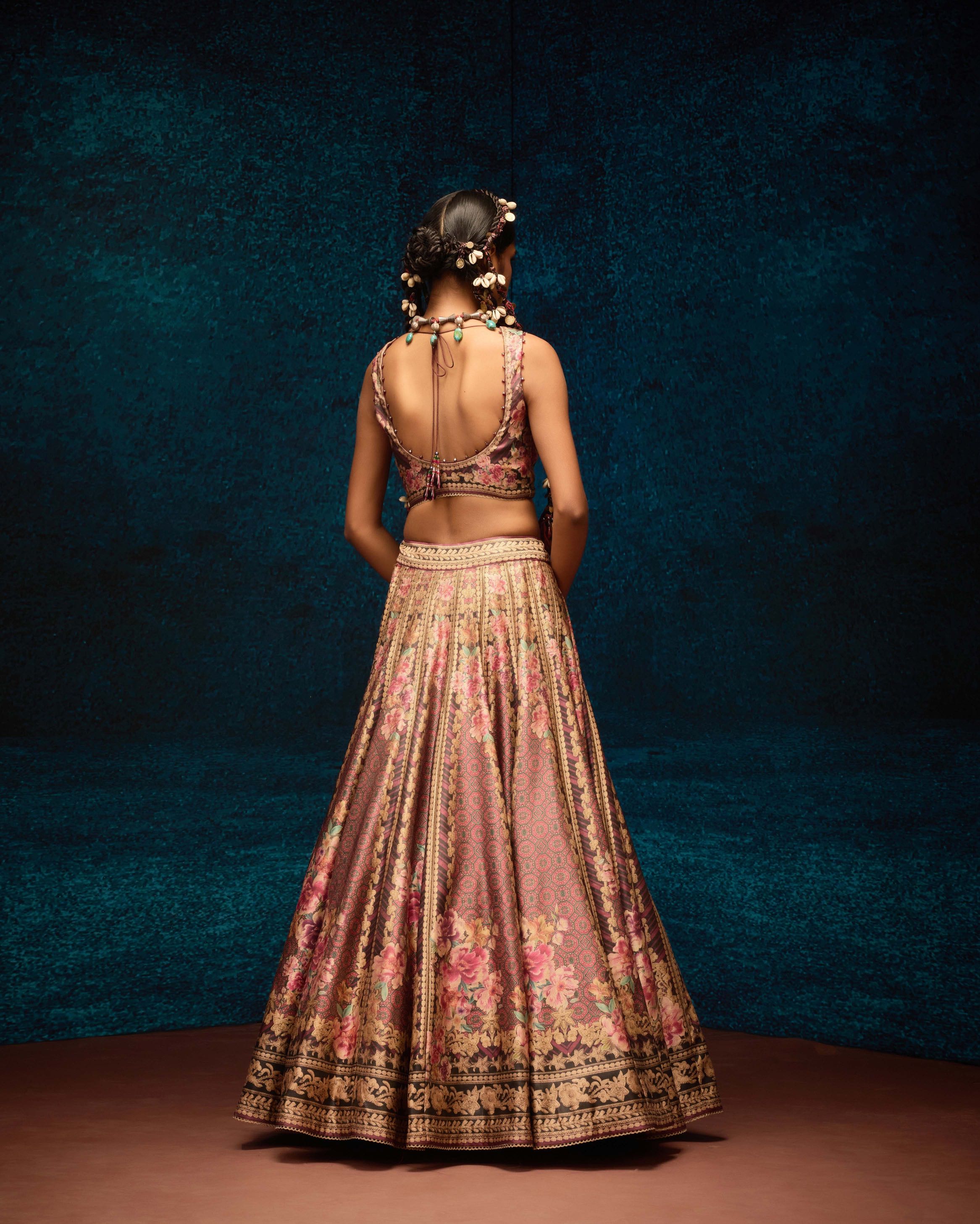 Ajrakh : Leela - Maroon