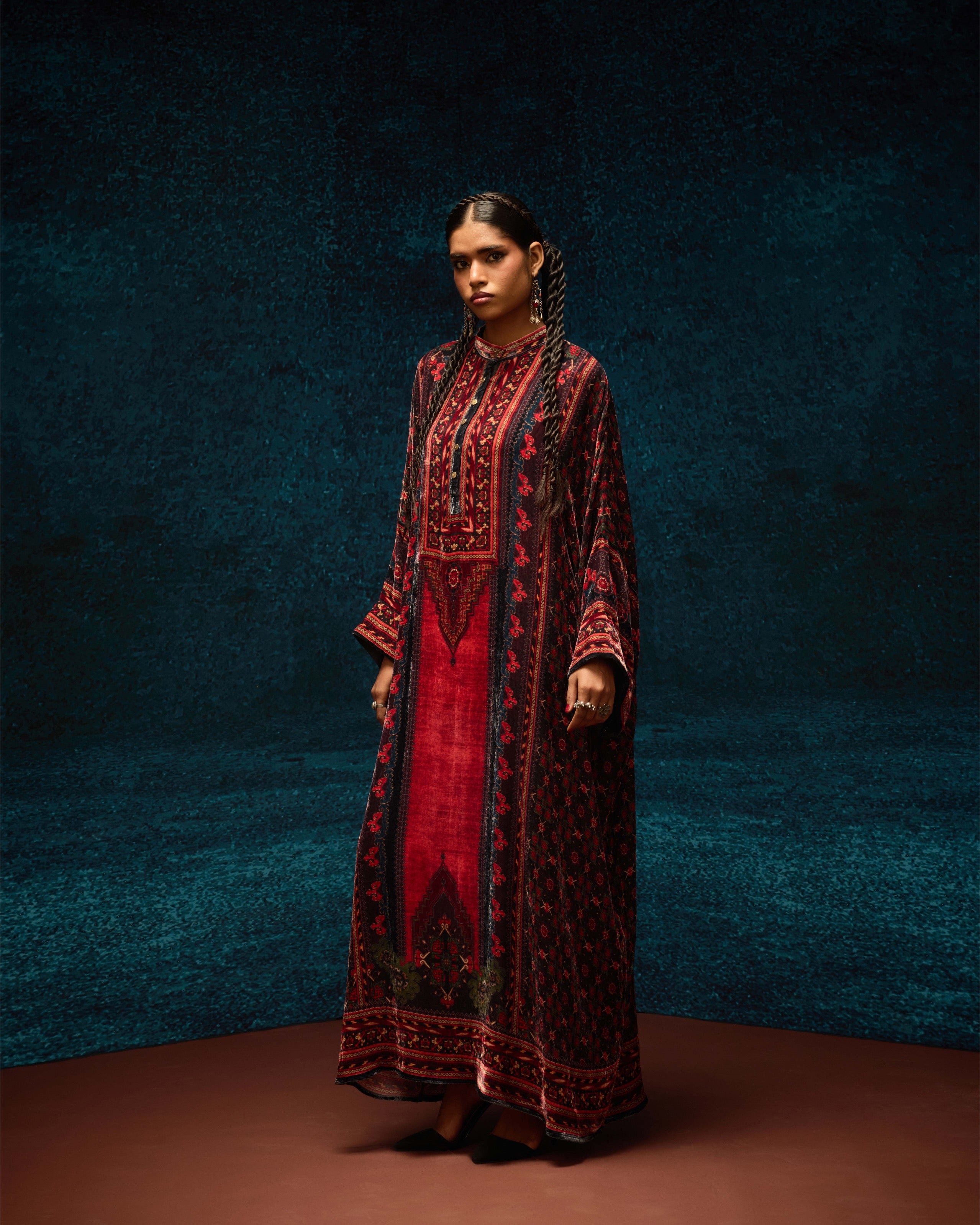 Ajrakh/Shiraz : Clarice - Red