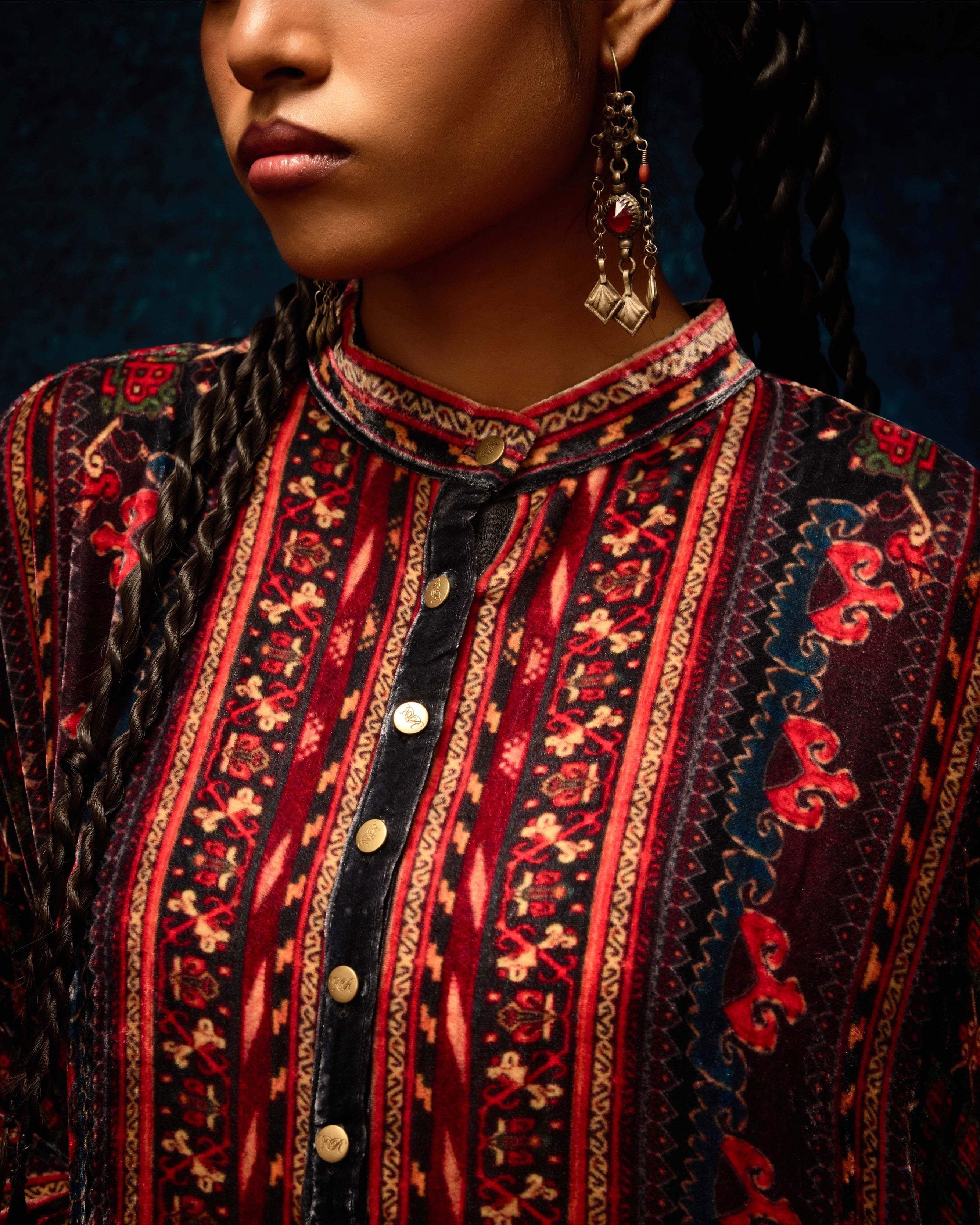 Ajrakh/Shiraz : Clarice - Red