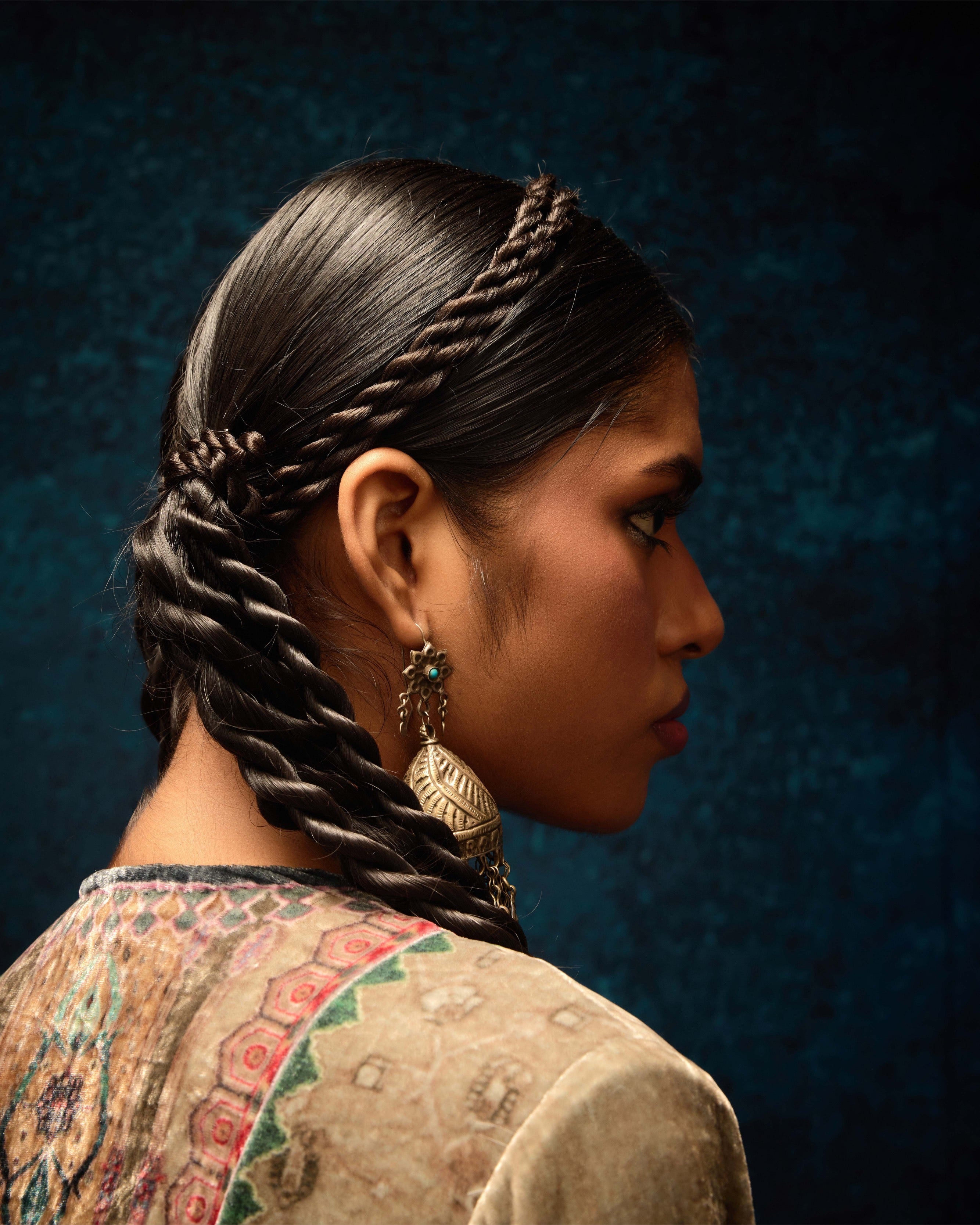 Ajrakh/Shiraz : Anisha - Taupe