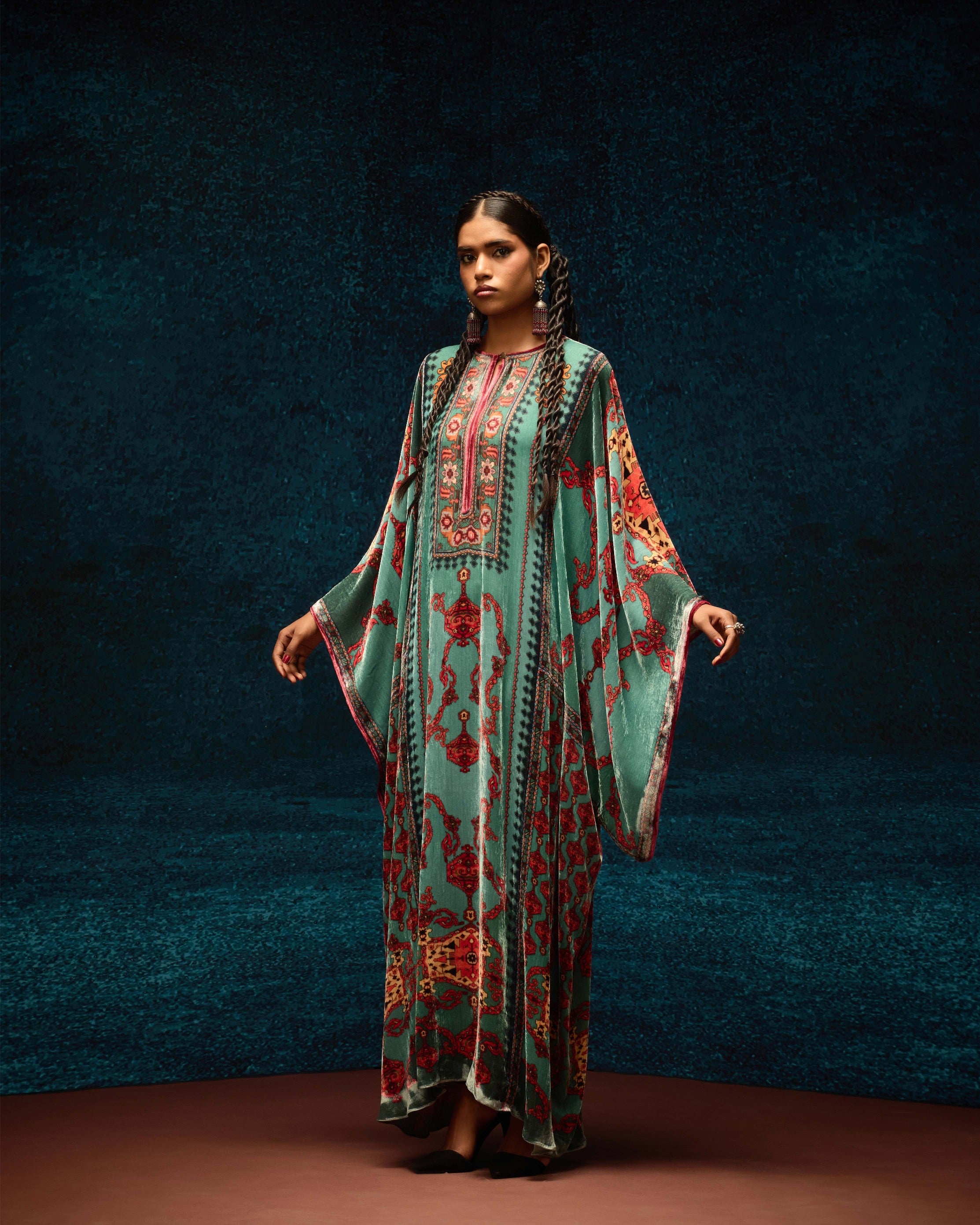 Ajrakh/Shiraz : Beatrice - Aqua