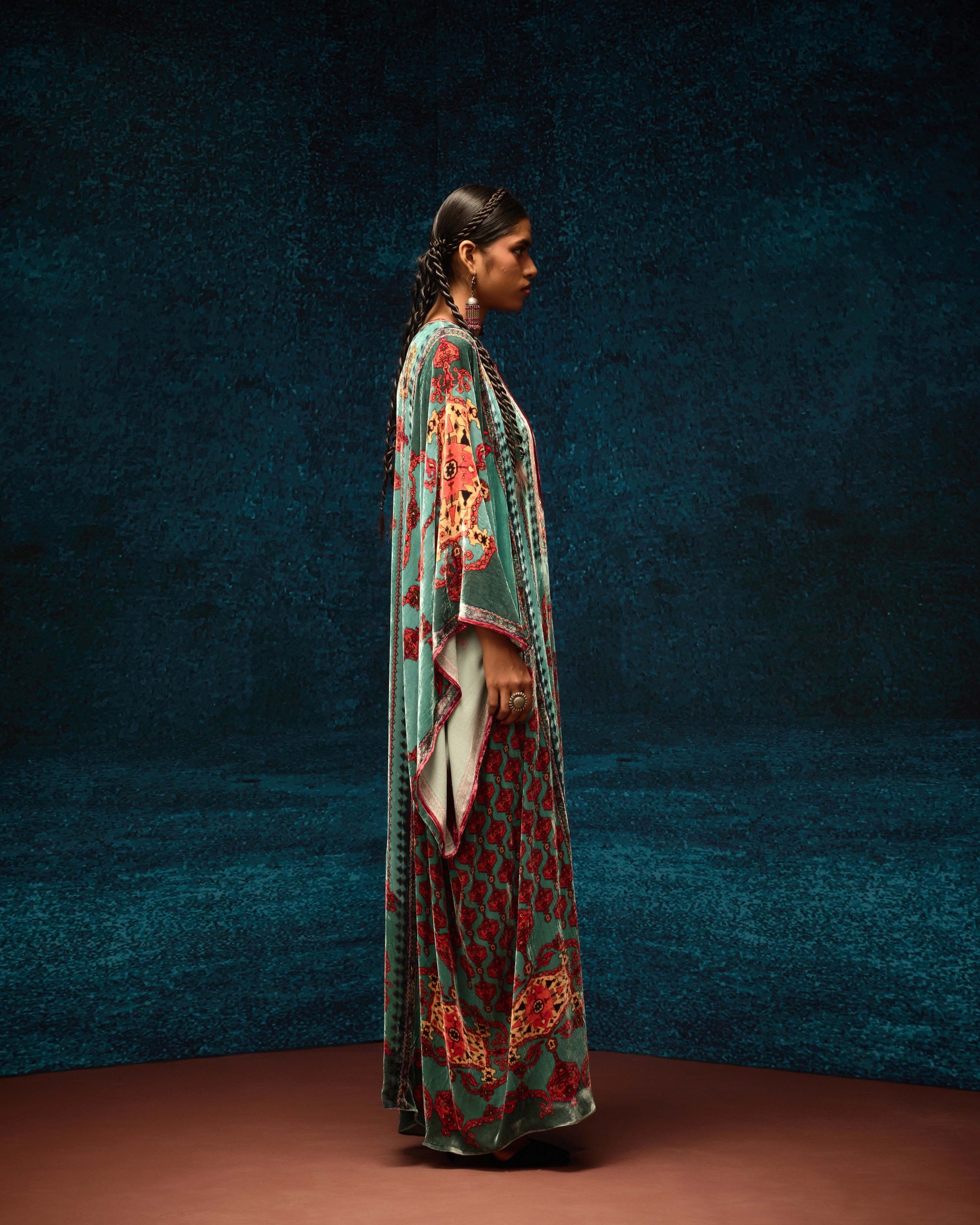 Ajrakh/Shiraz : Beatrice - Aqua