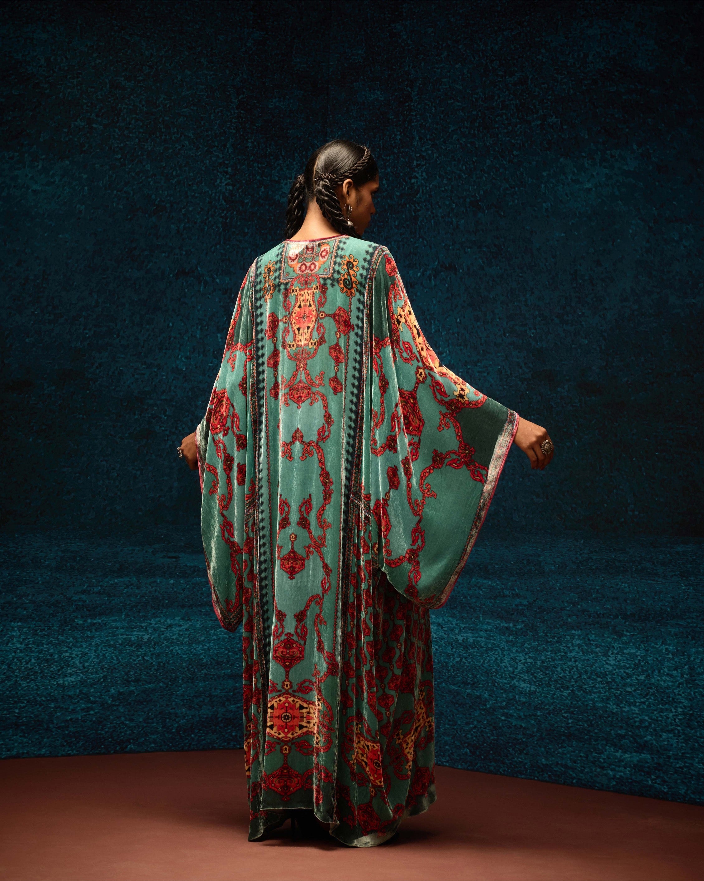 Ajrakh/Shiraz : Beatrice - Aqua