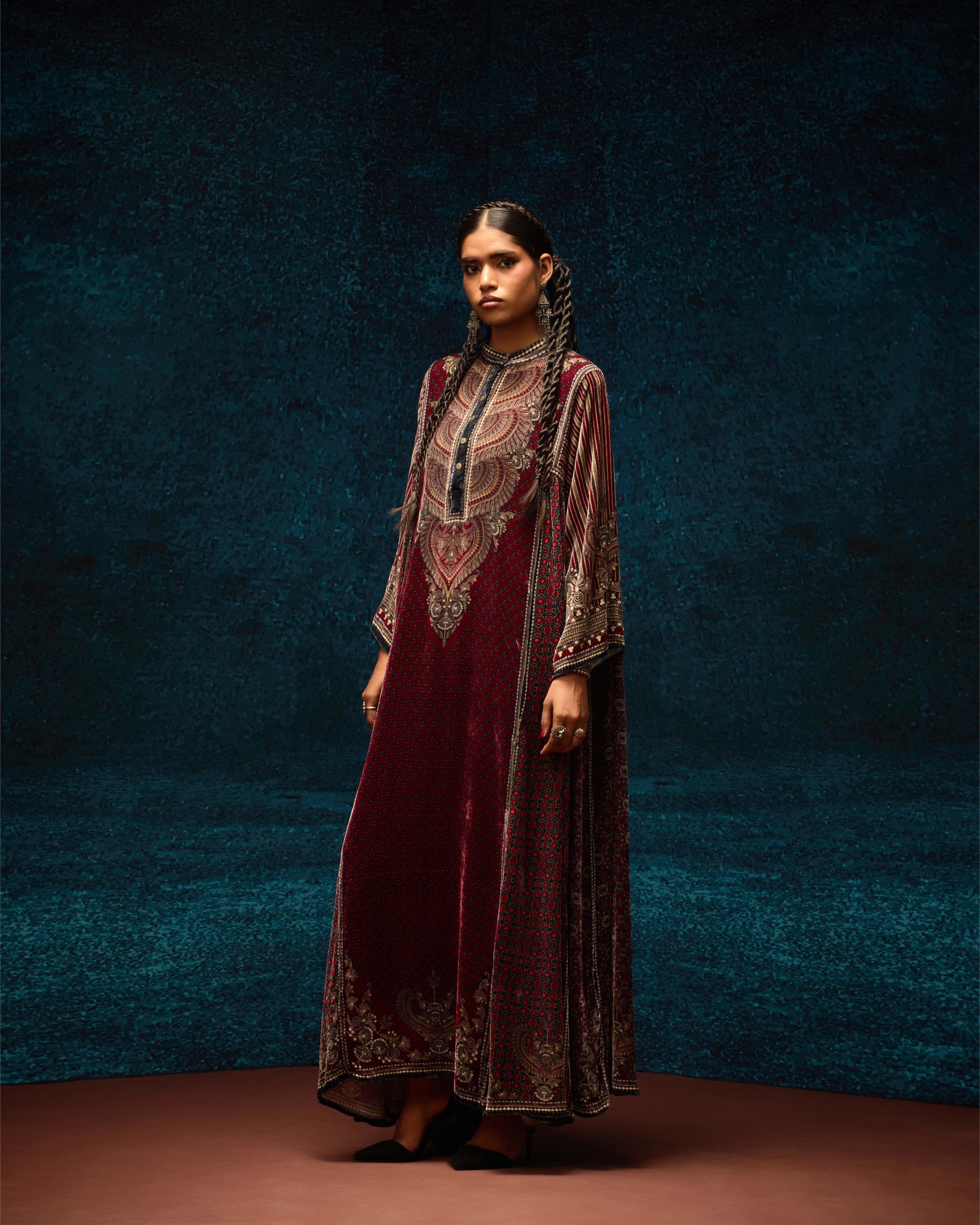 Ajrakh : Ghazala - Red