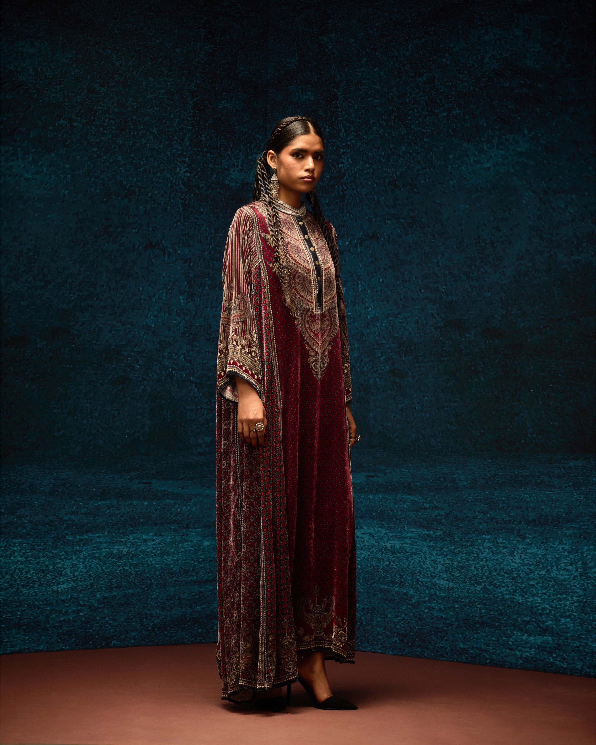 Ajrakh : Ghazala - Red