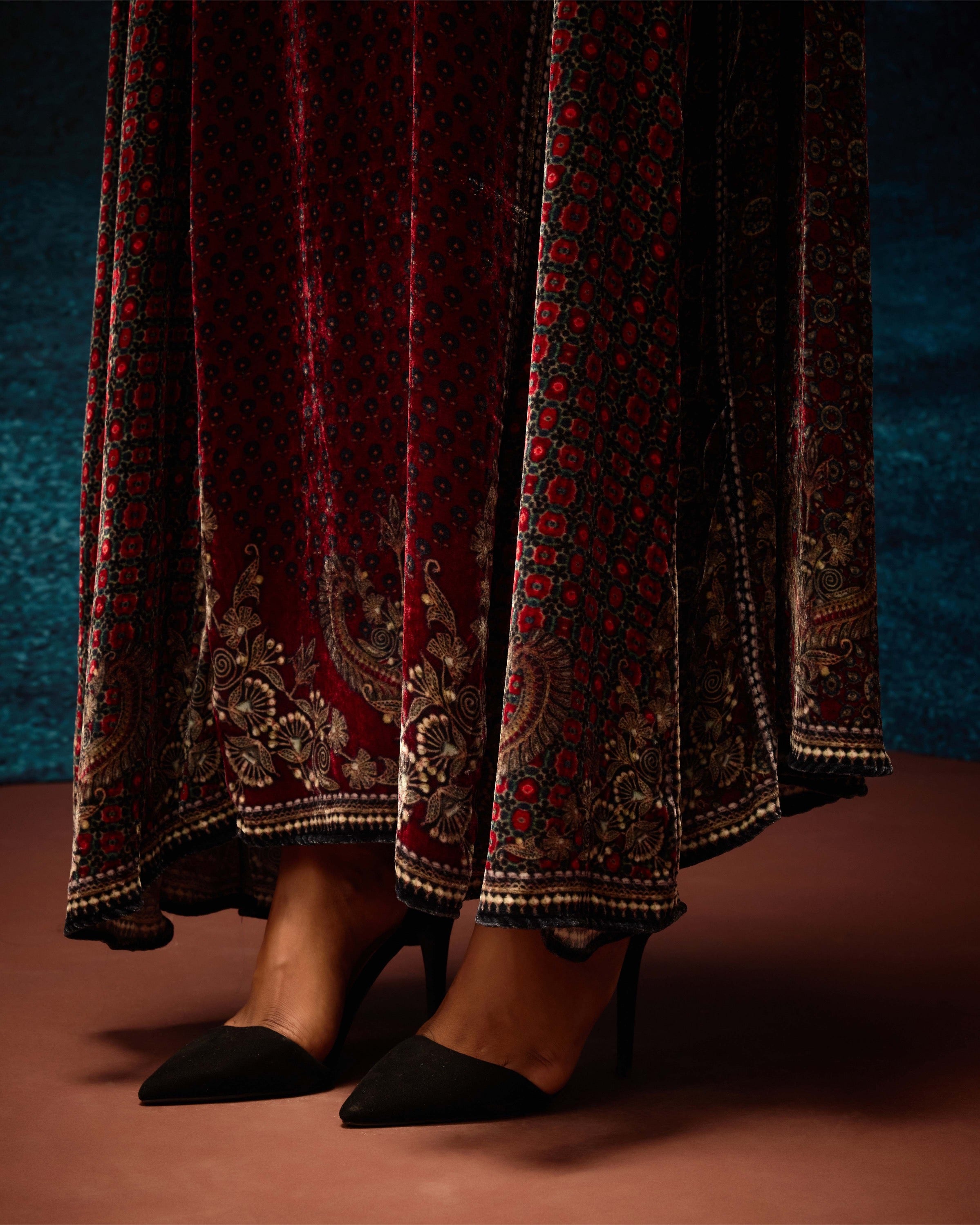 Ajrakh : Ghazala - Red