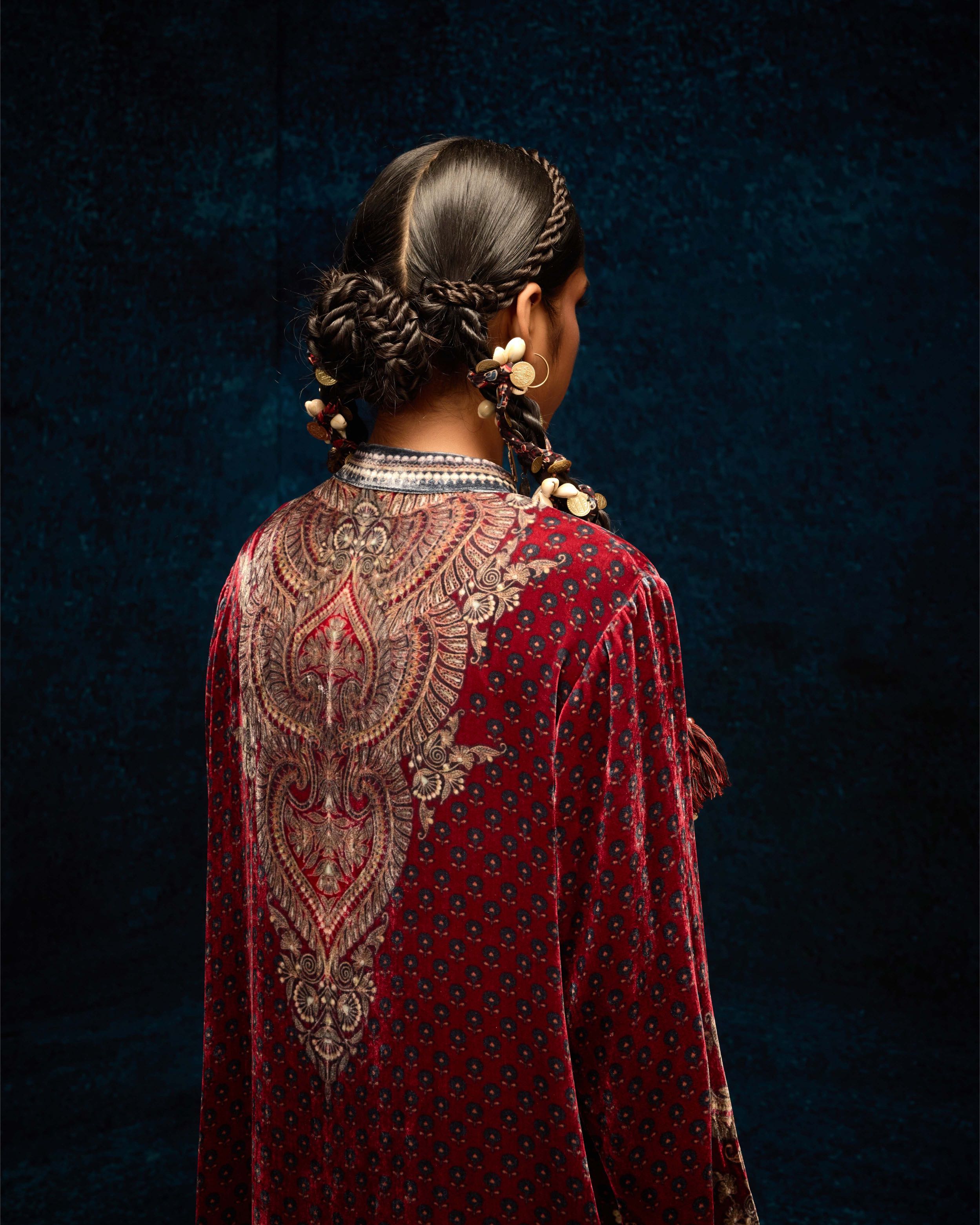Ajrakh : Ramin - Maroon