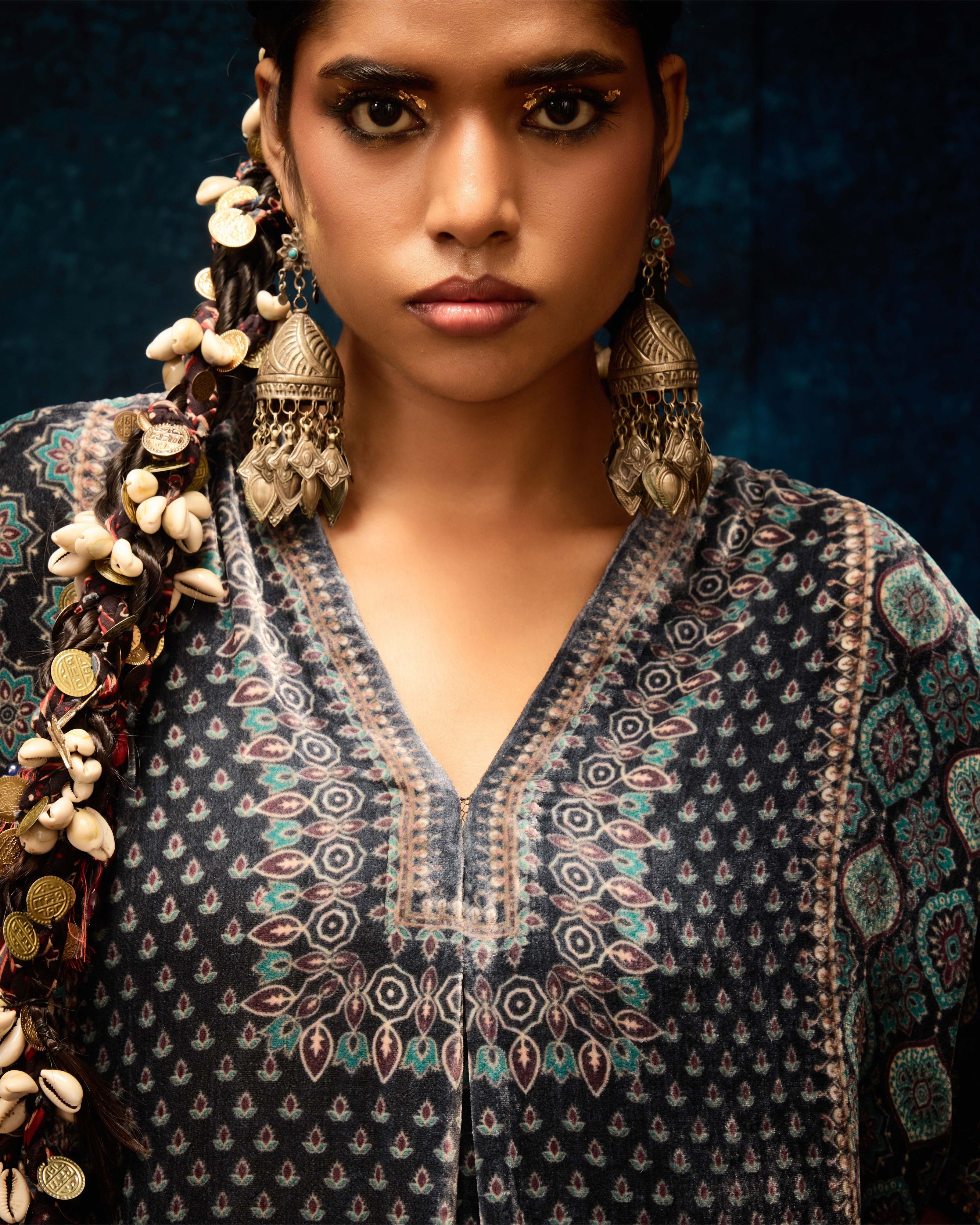 Ajrakh : Banera - Black