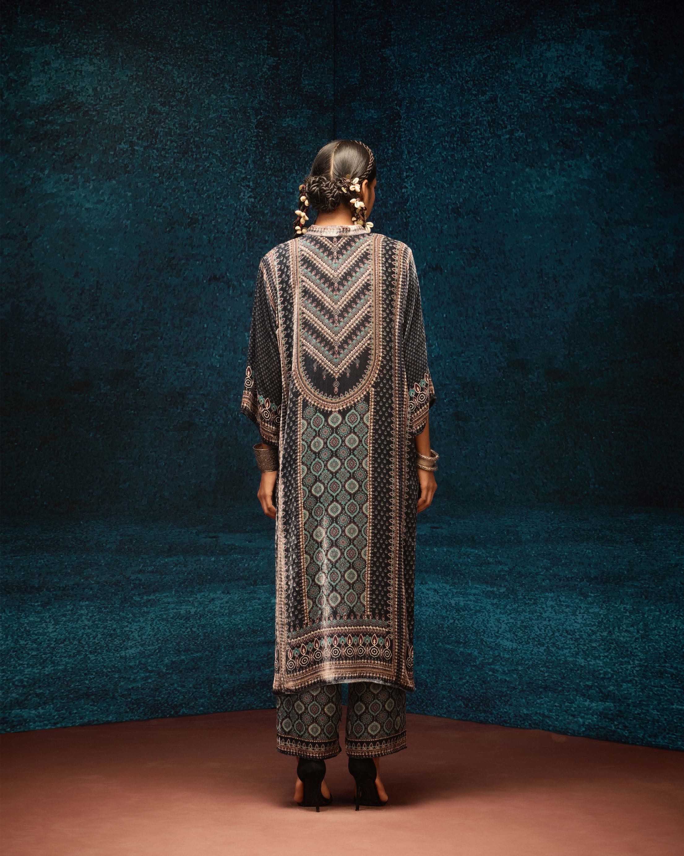 Ajrakh : Ghazala - Black