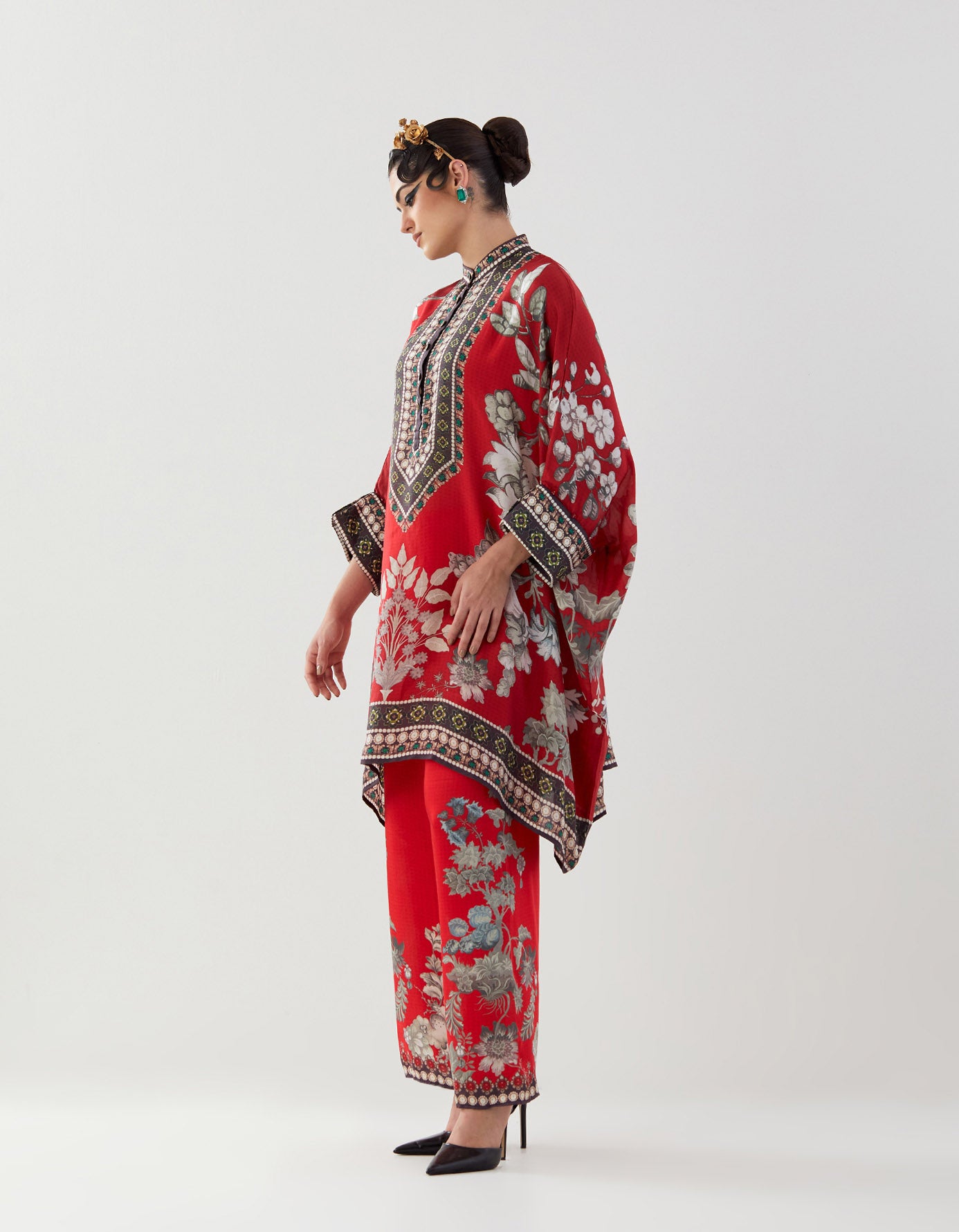 Nizam : Chanel 36" - Red/Slate