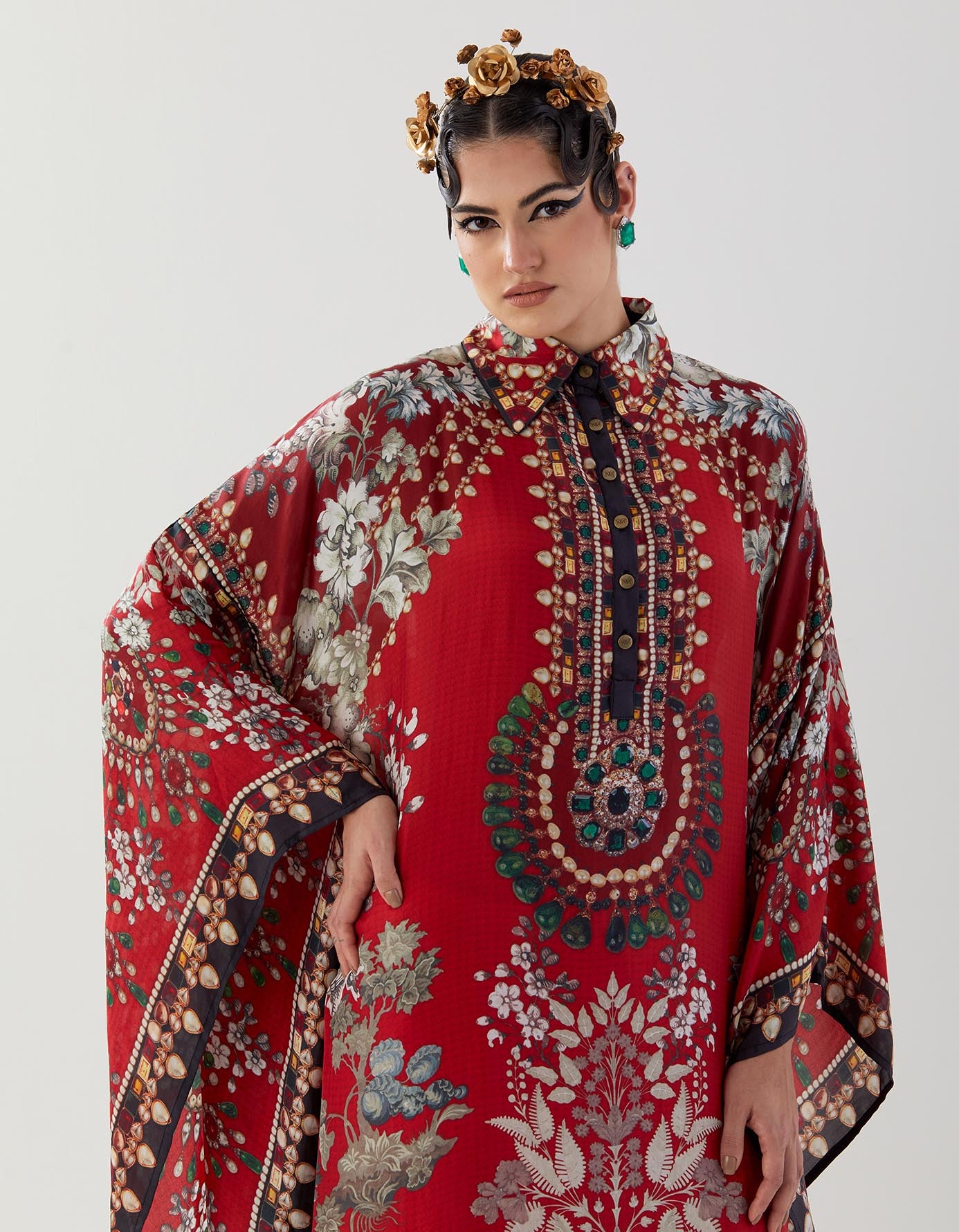 Nizam : Sharifa - Red/Slate