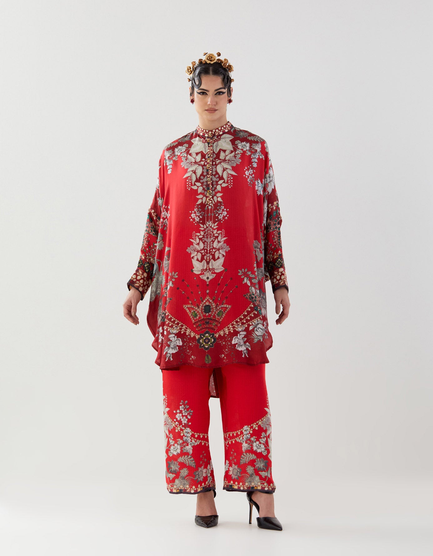 Nizam : Mabel - Red/Slate