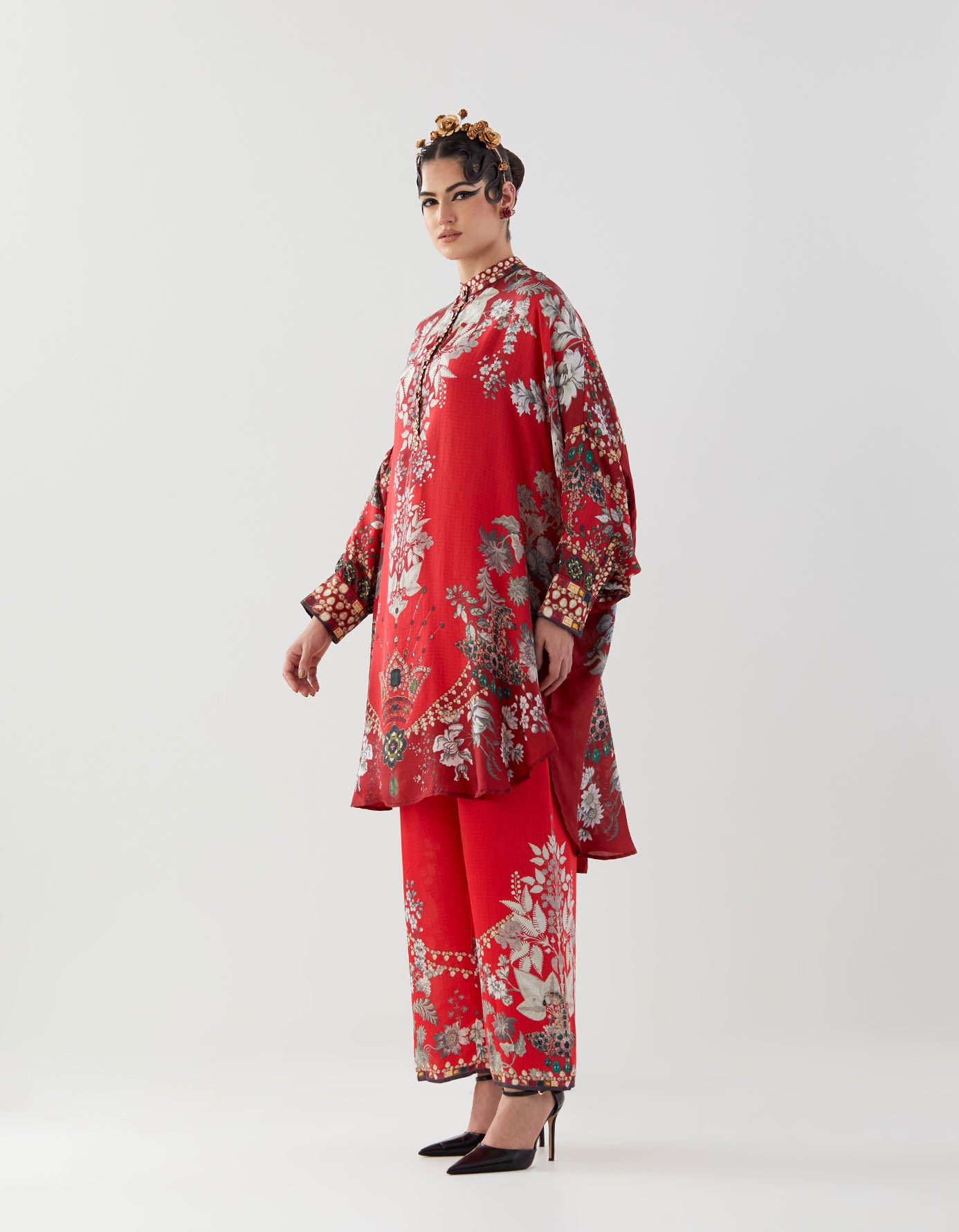 Nizam : Mabel - Red/Slate