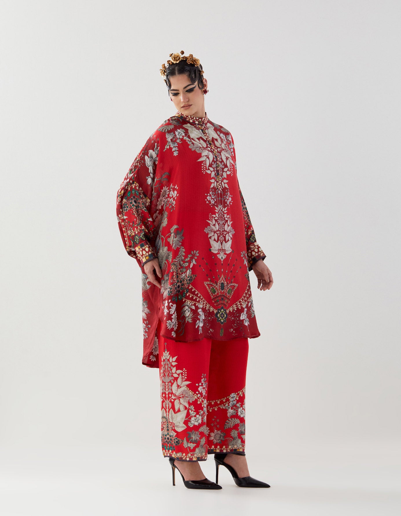Nizam : Mabel - Red/Slate