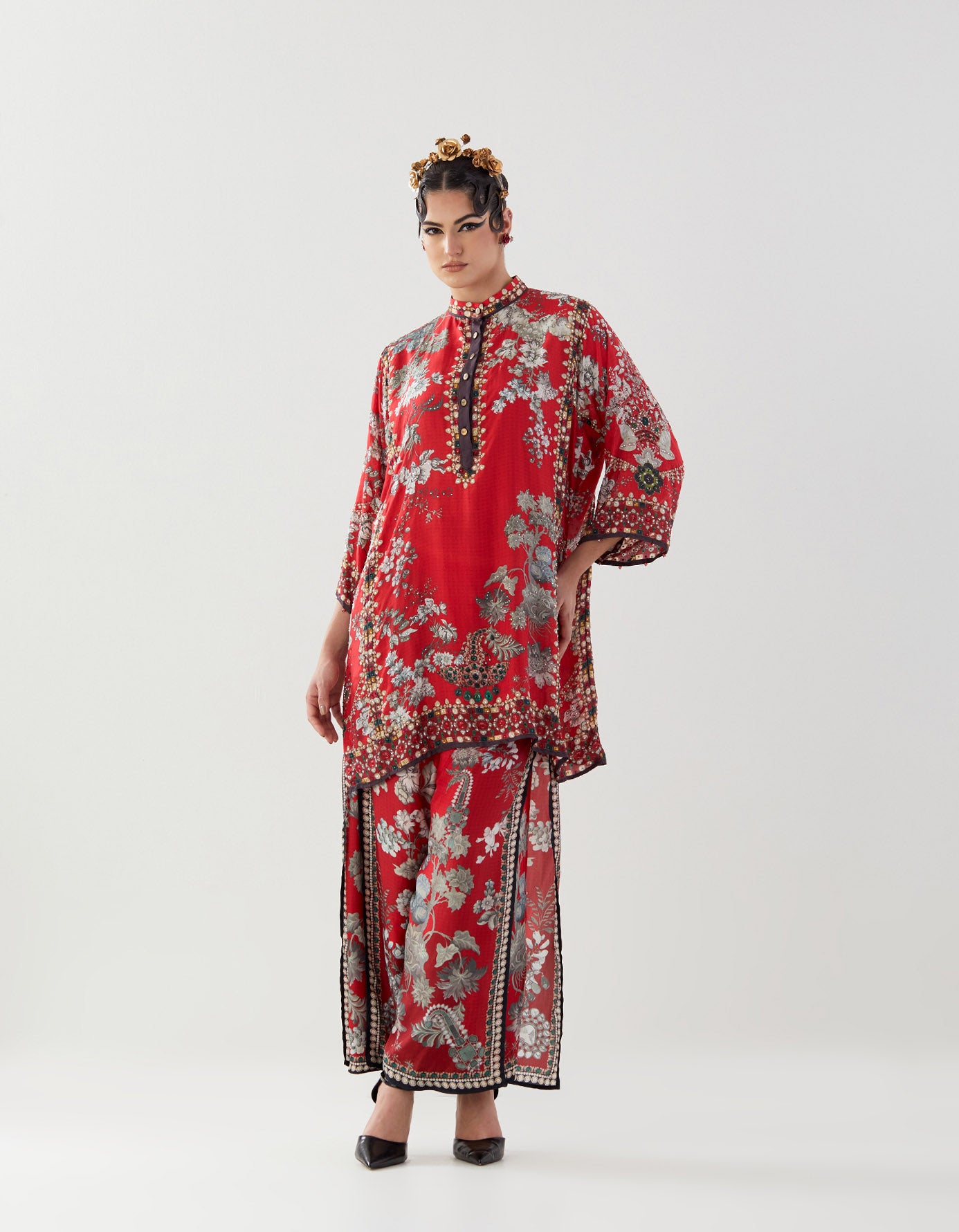 Nizam : Ghazal/Gloria - Red/Slate