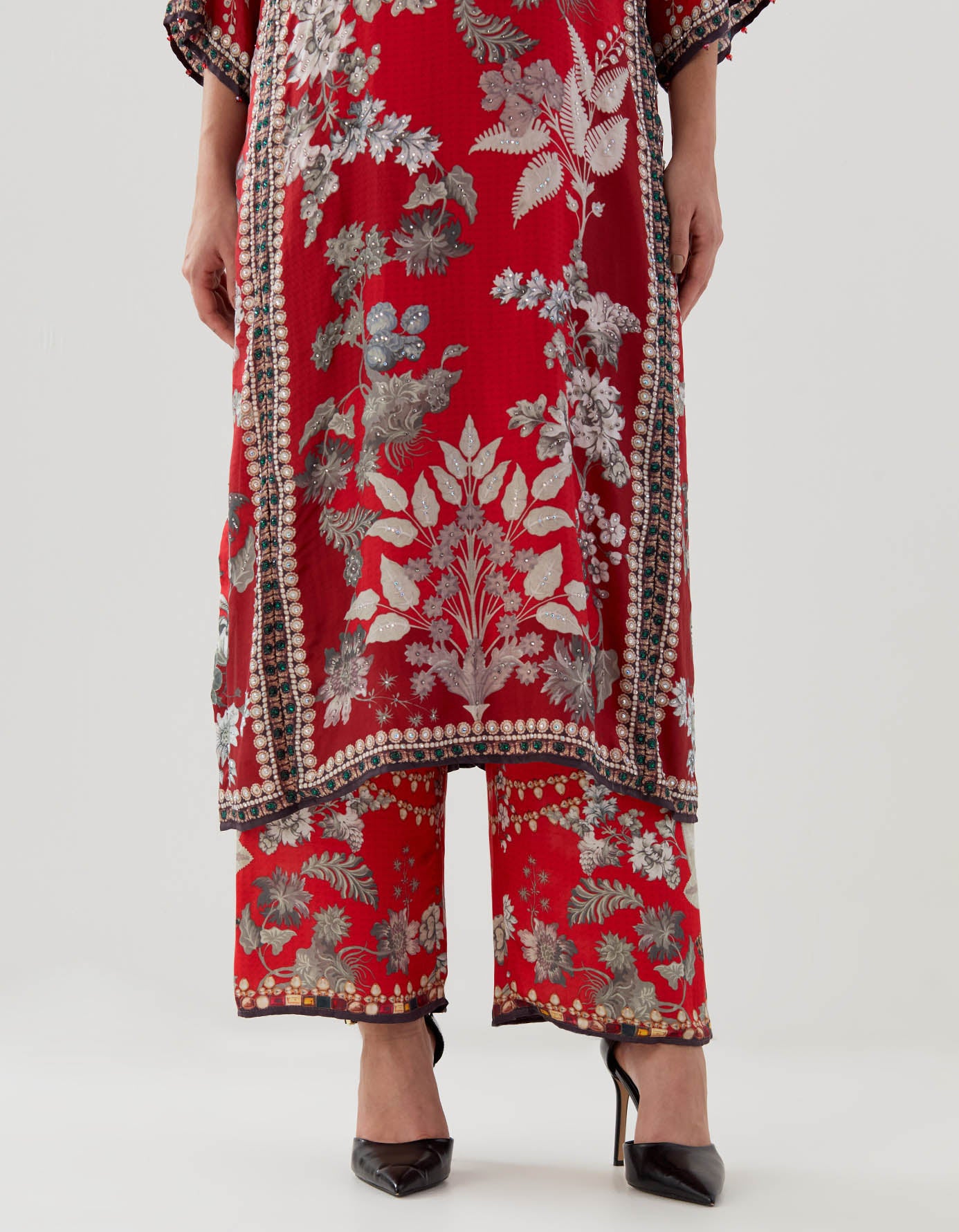 Nizam : Ghazala - Red/Slate