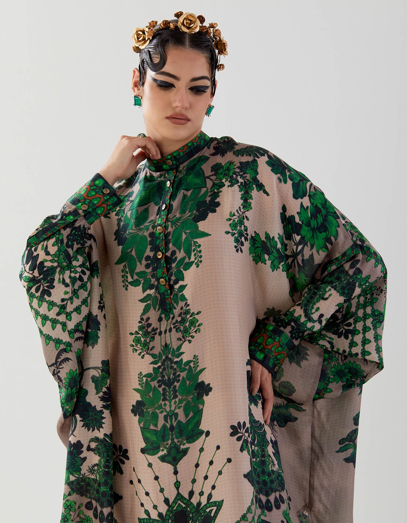 Nizam : Mabel - Nude/Emerald