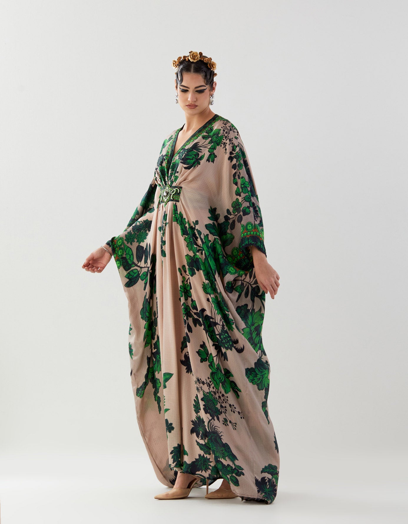 Nizam : Imama - Nude/Emerald