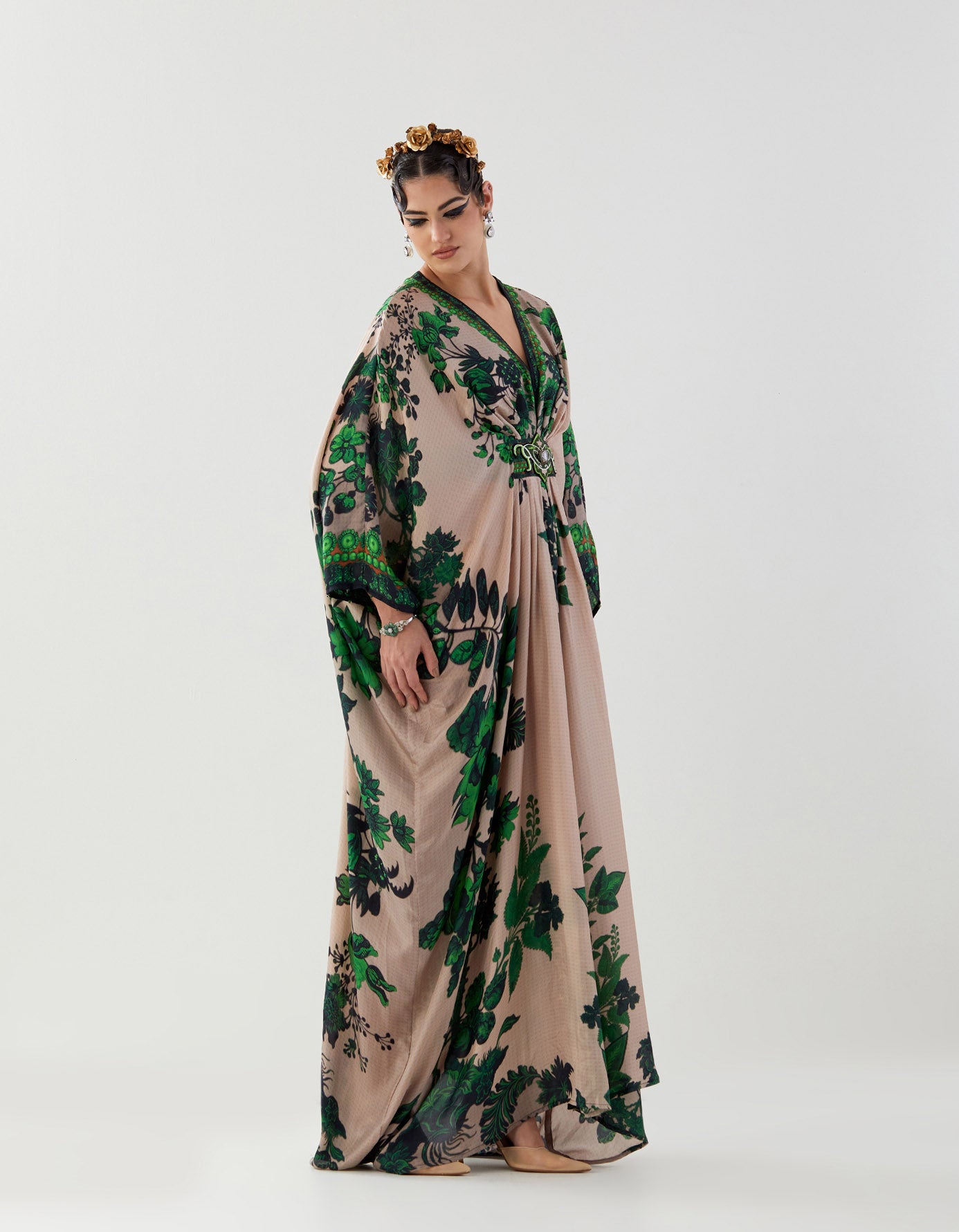 Nizam : Imama - Nude/Emerald