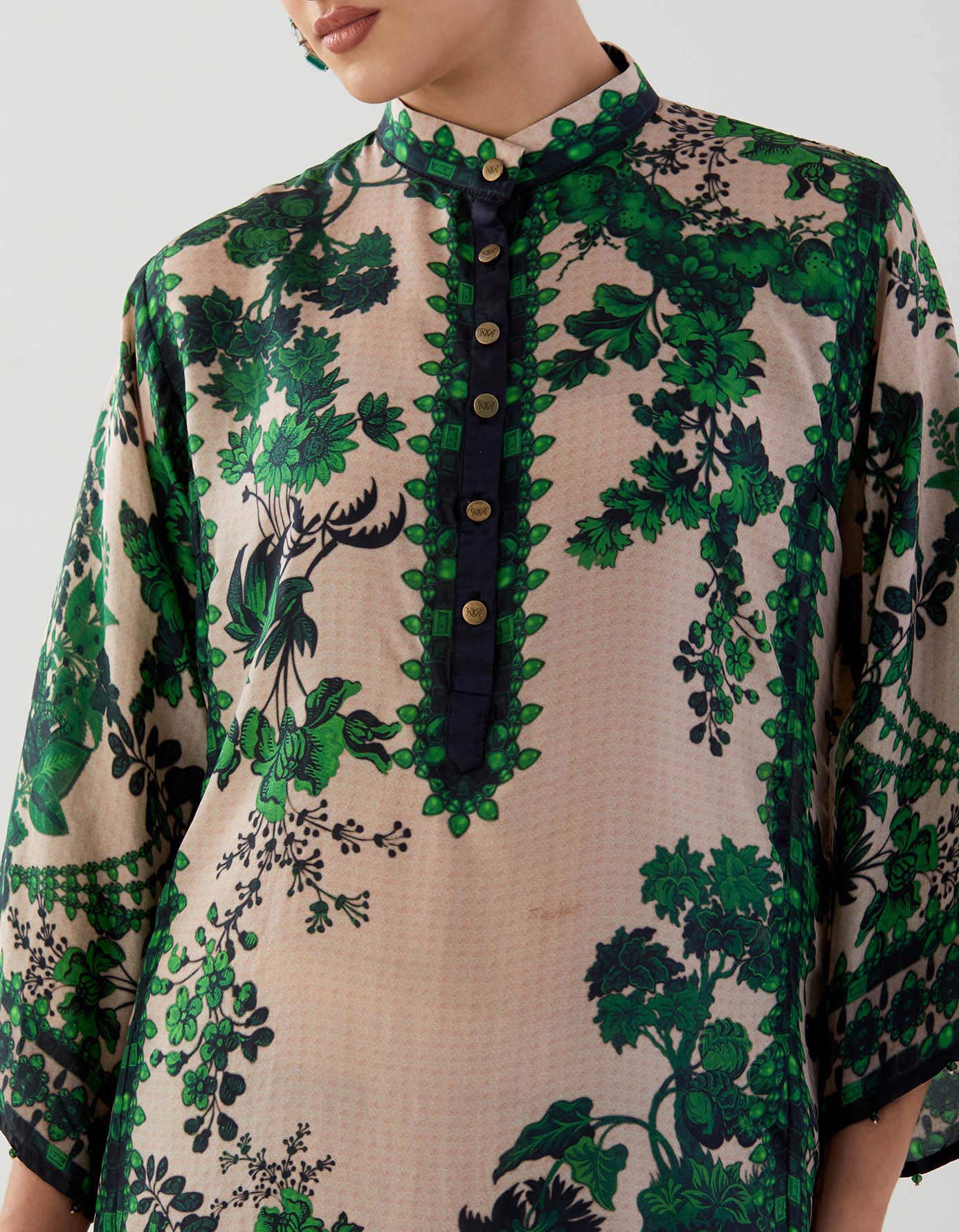 Nizam : Ghazal/Gloria - Nude/Emerald