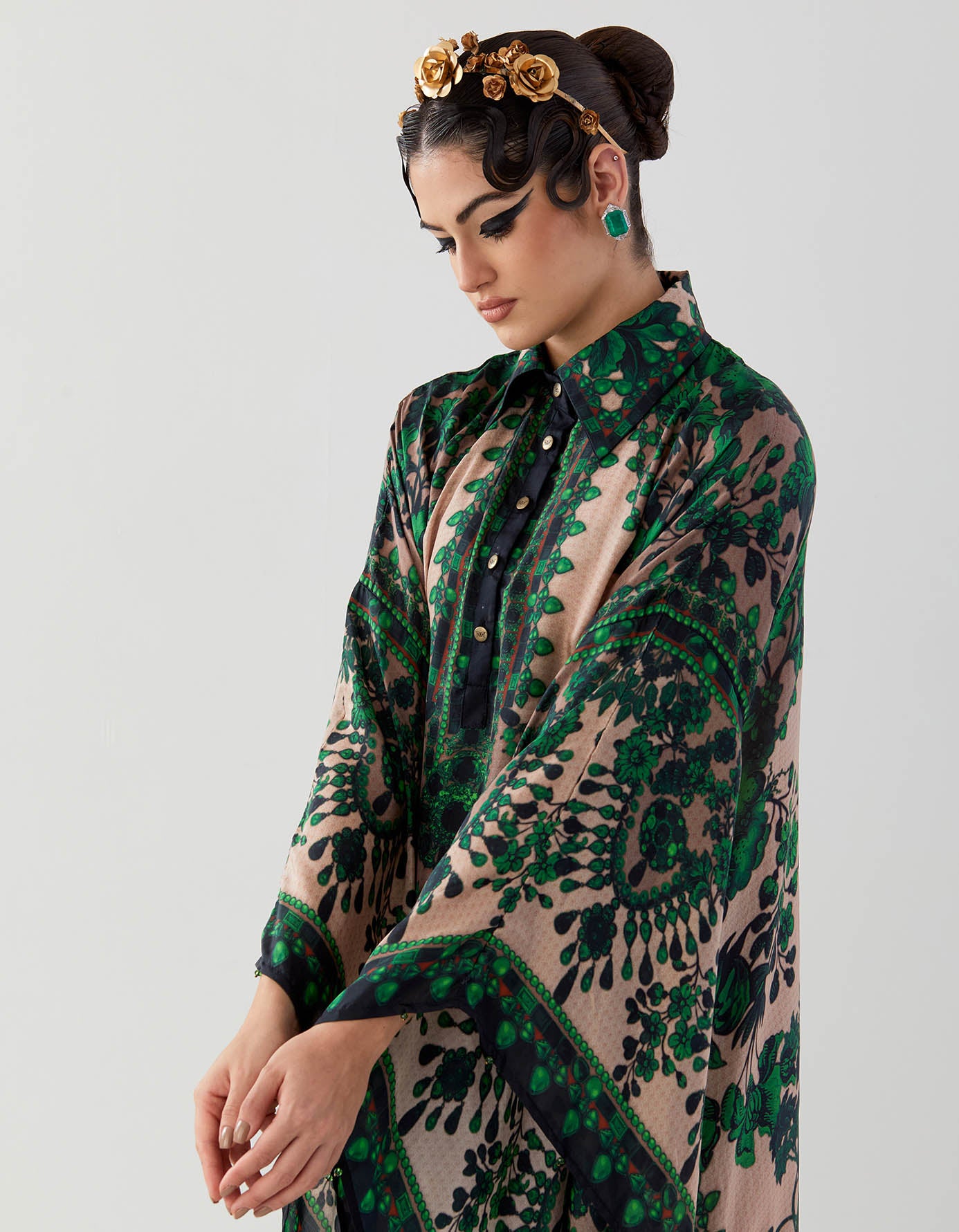Nizam : Sharifa - Nude/Emerald