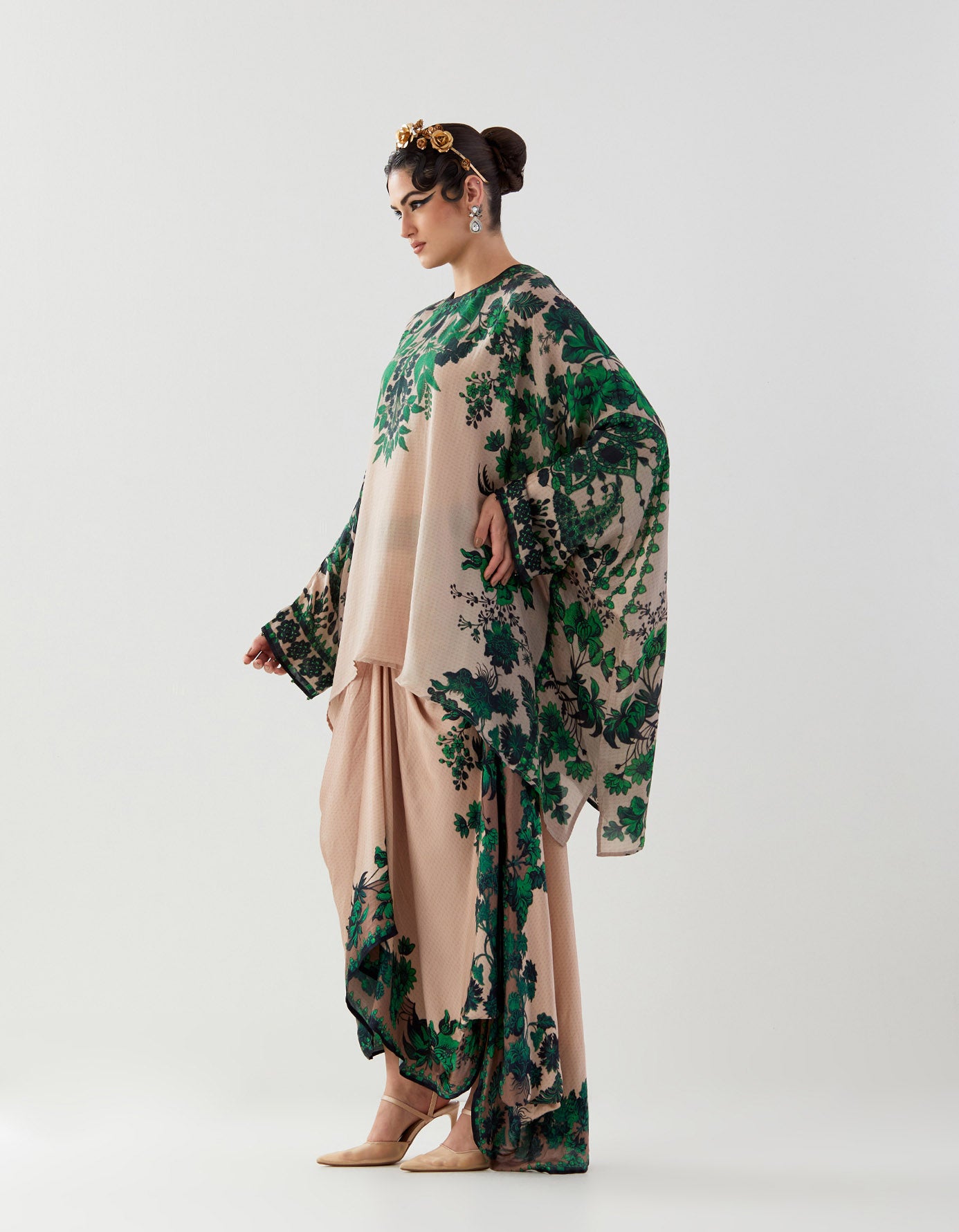 Nizam : Insha - Nude/Emerald