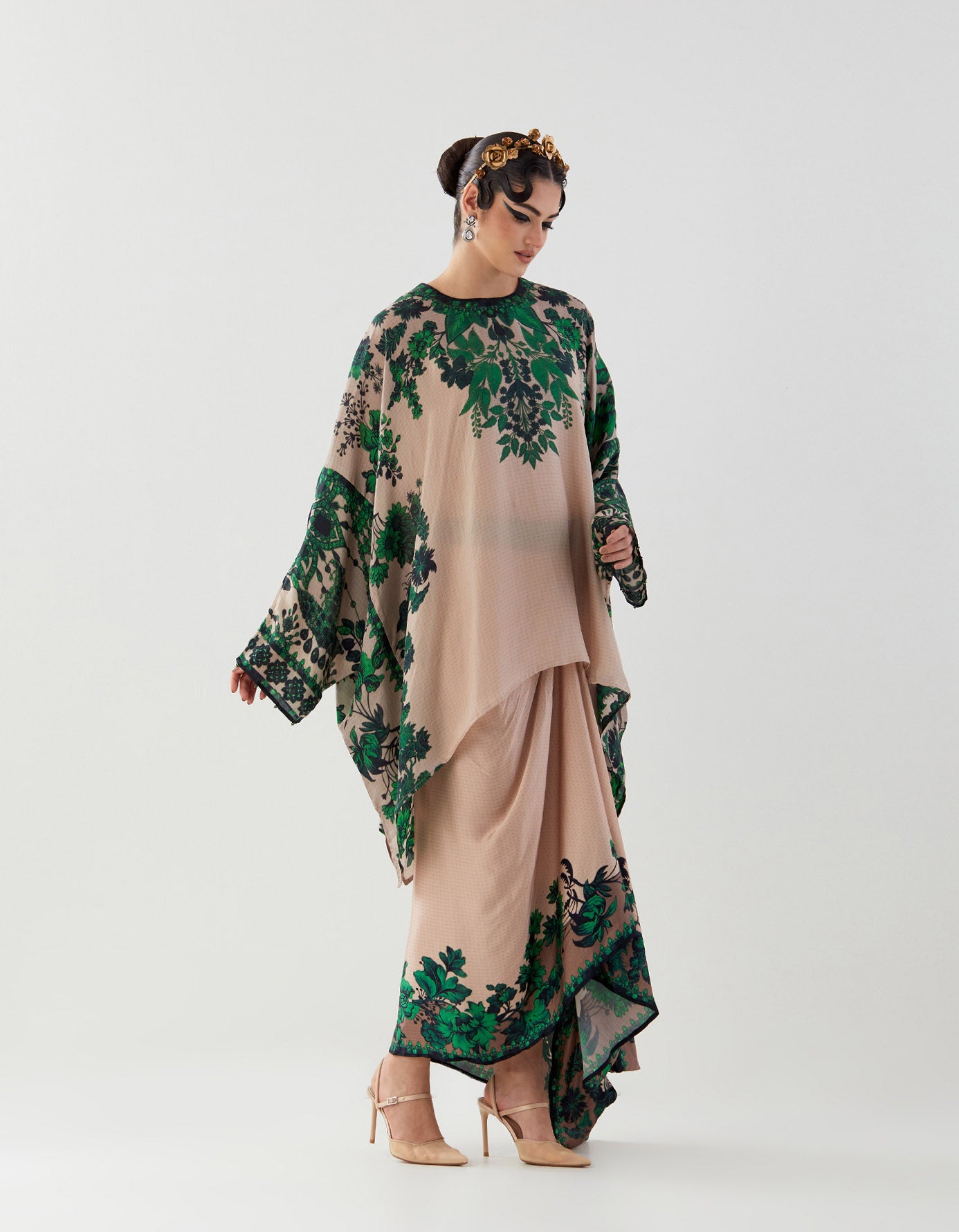 Nizam : Insha - Nude/Emerald