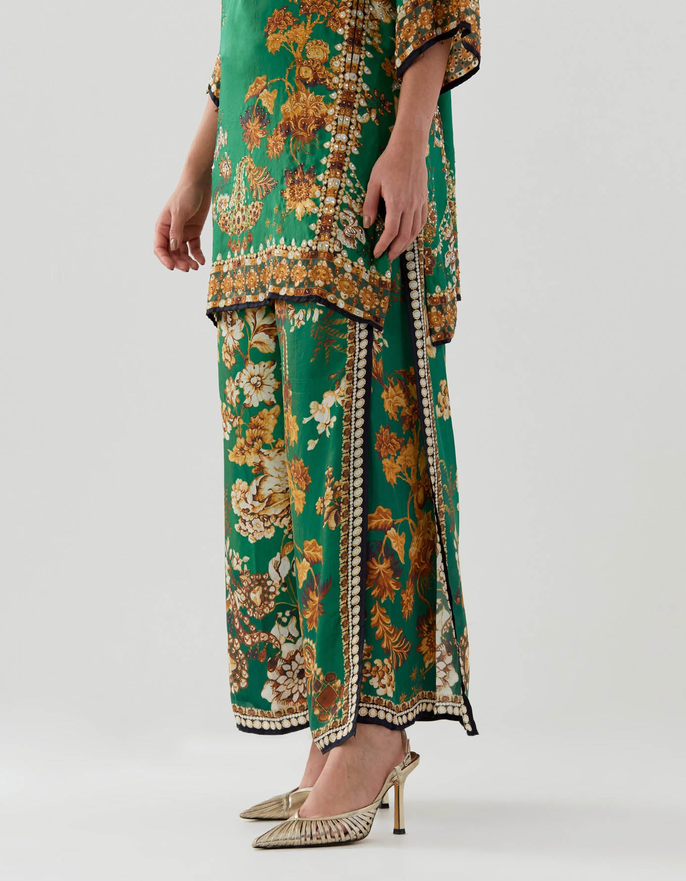 Nizam : Ghazal/Gloria - Nude/Emerald