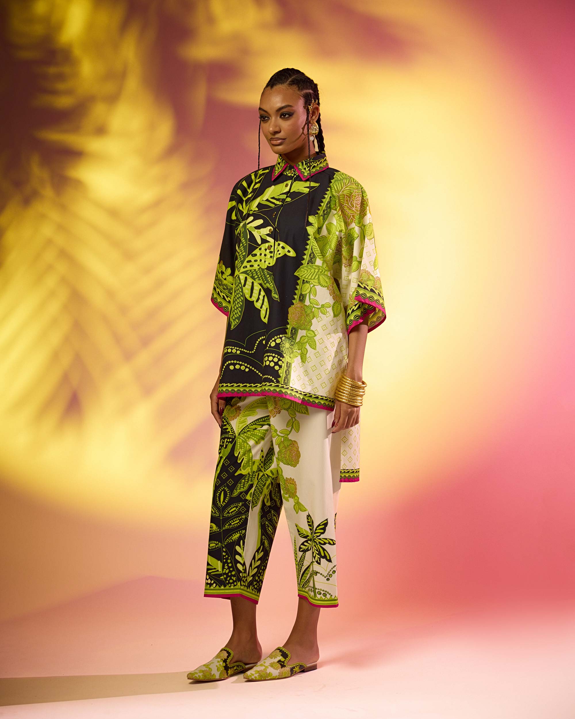 Jamaica : Nadia - Black/Lime