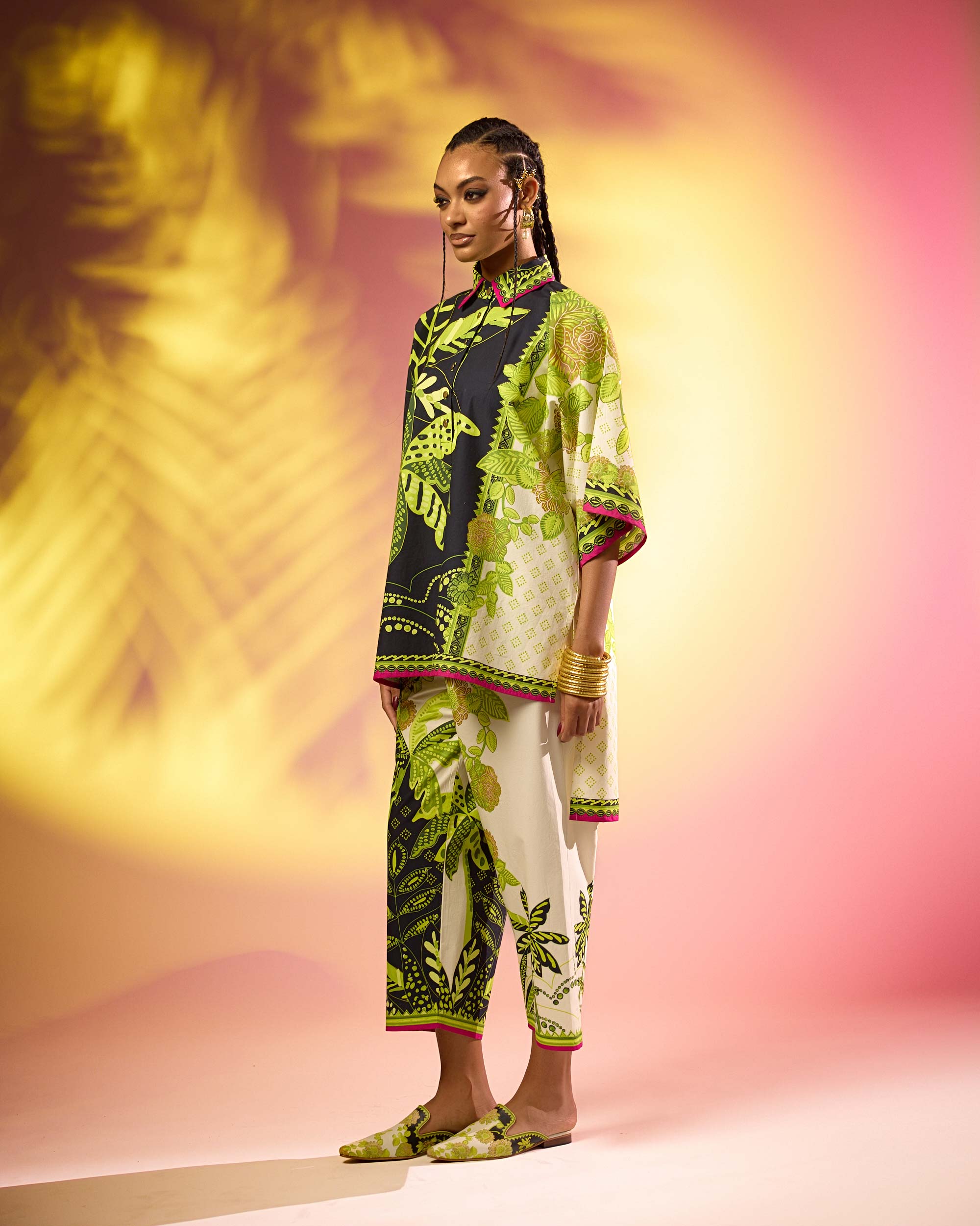 Jamaica : Nadia - Black/Lime