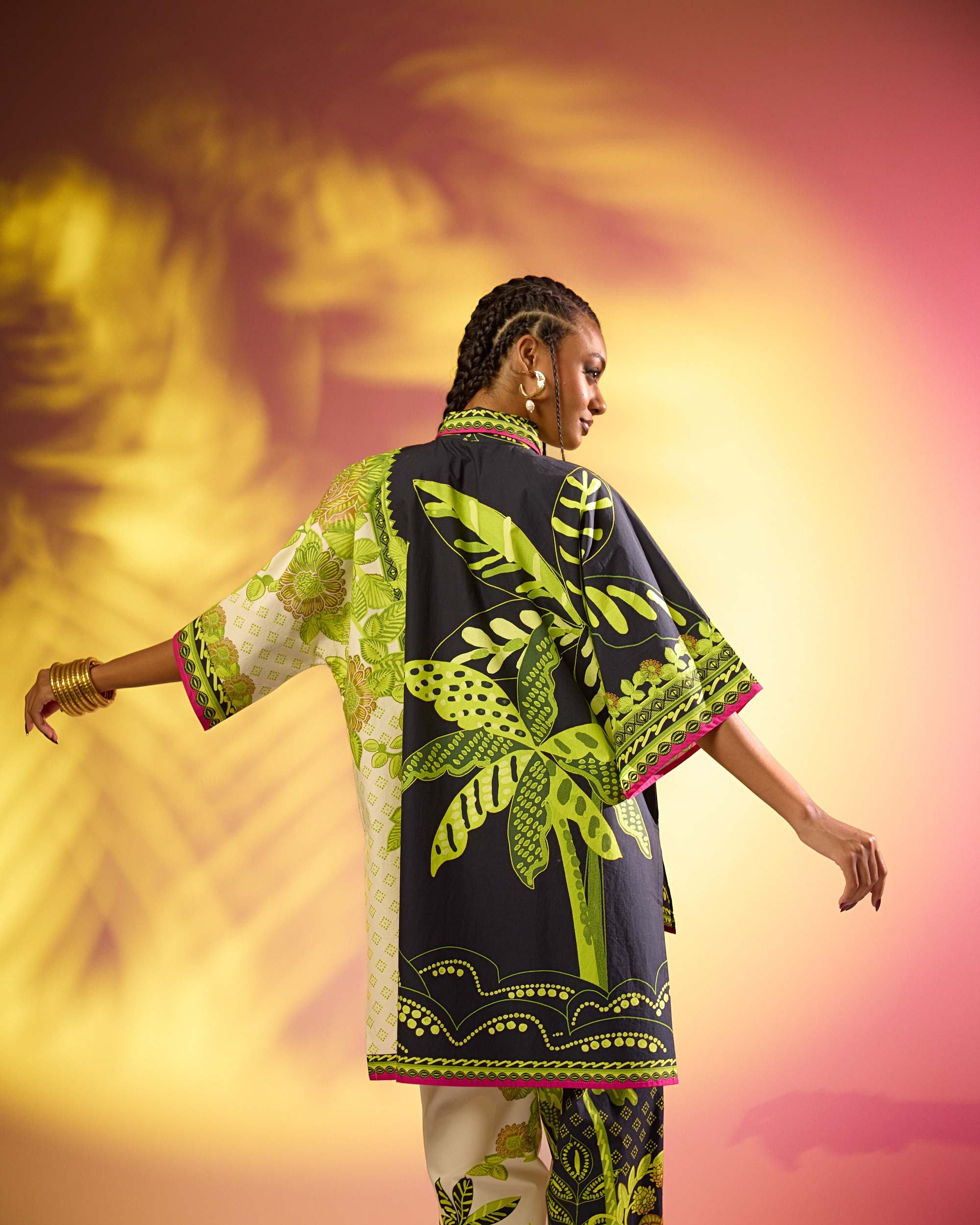 Jamaica : Nadia - Black/Lime