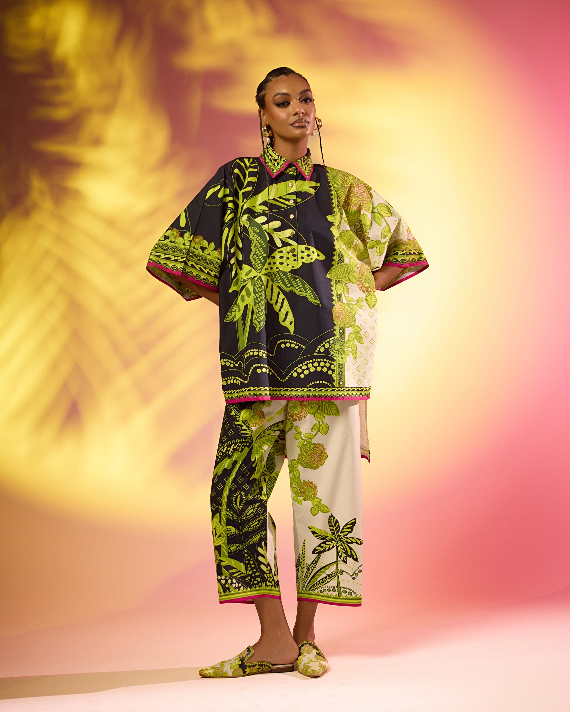 Jamaica : Nadia - Black/Lime
