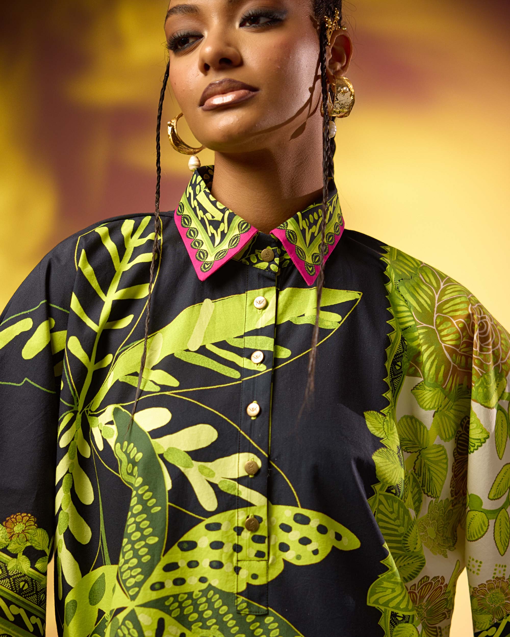 Jamaica : Nadia - Black/Lime