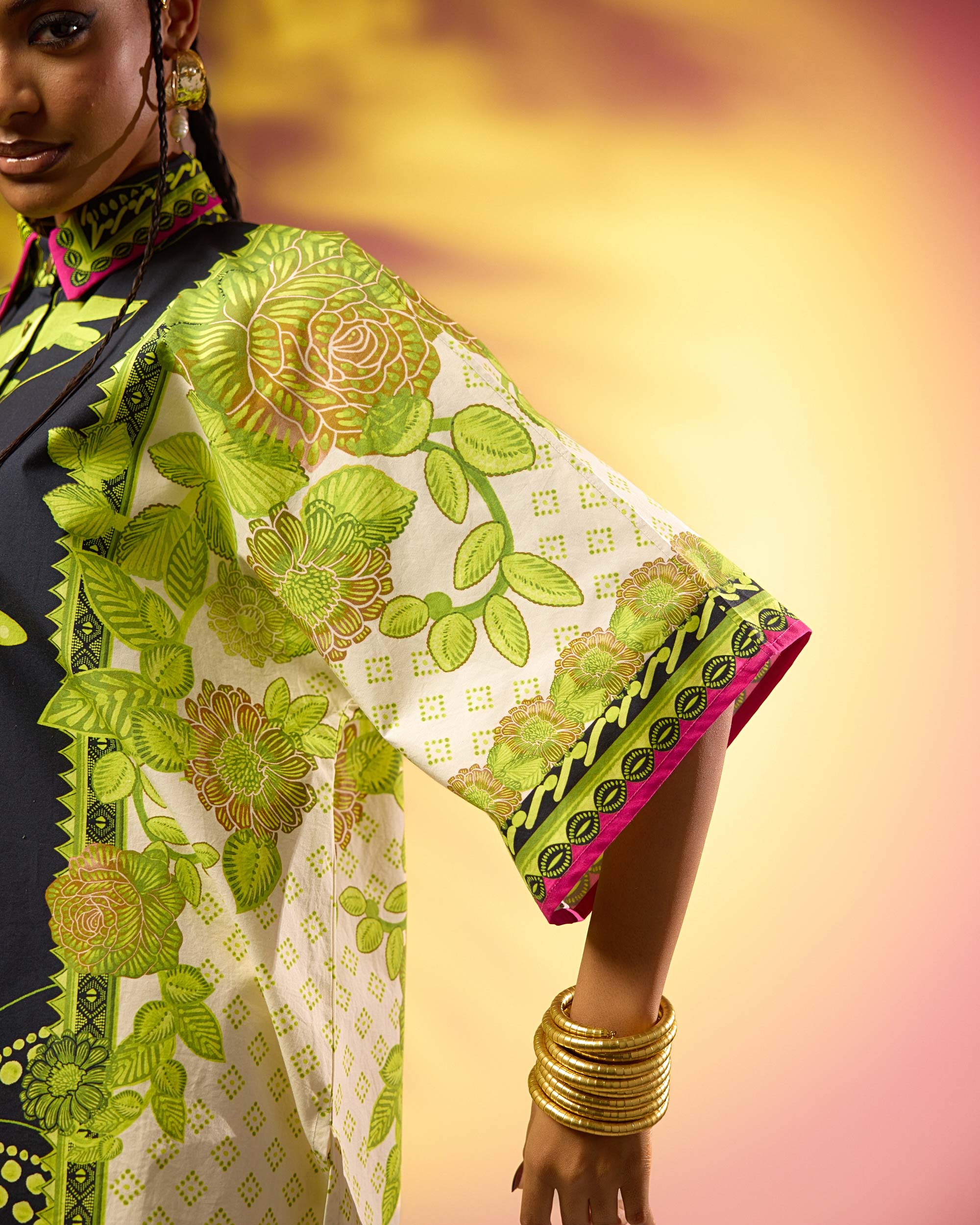Jamaica : Nadia - Black/Lime