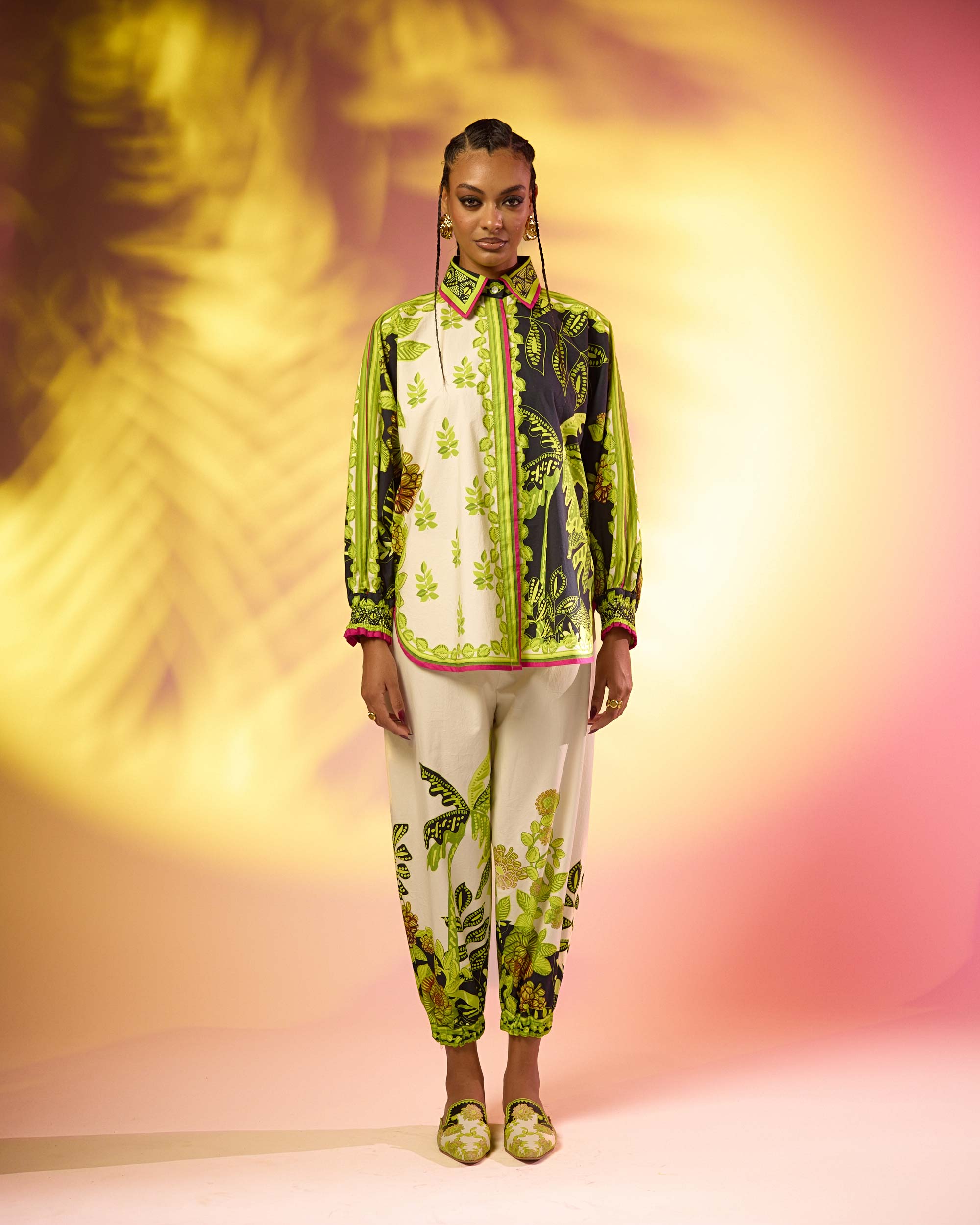 Jamaica : Faiza - Ivory/Lime