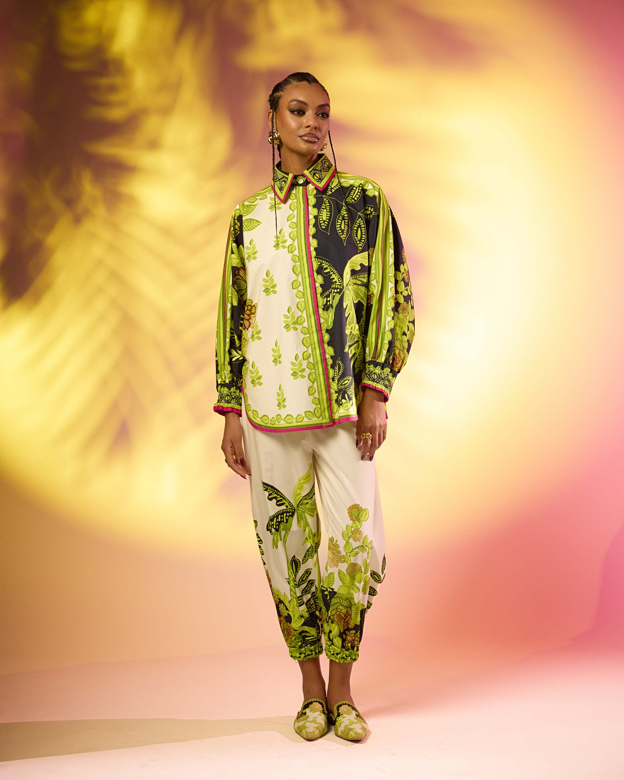 Jamaica : Faiza - Ivory/Lime