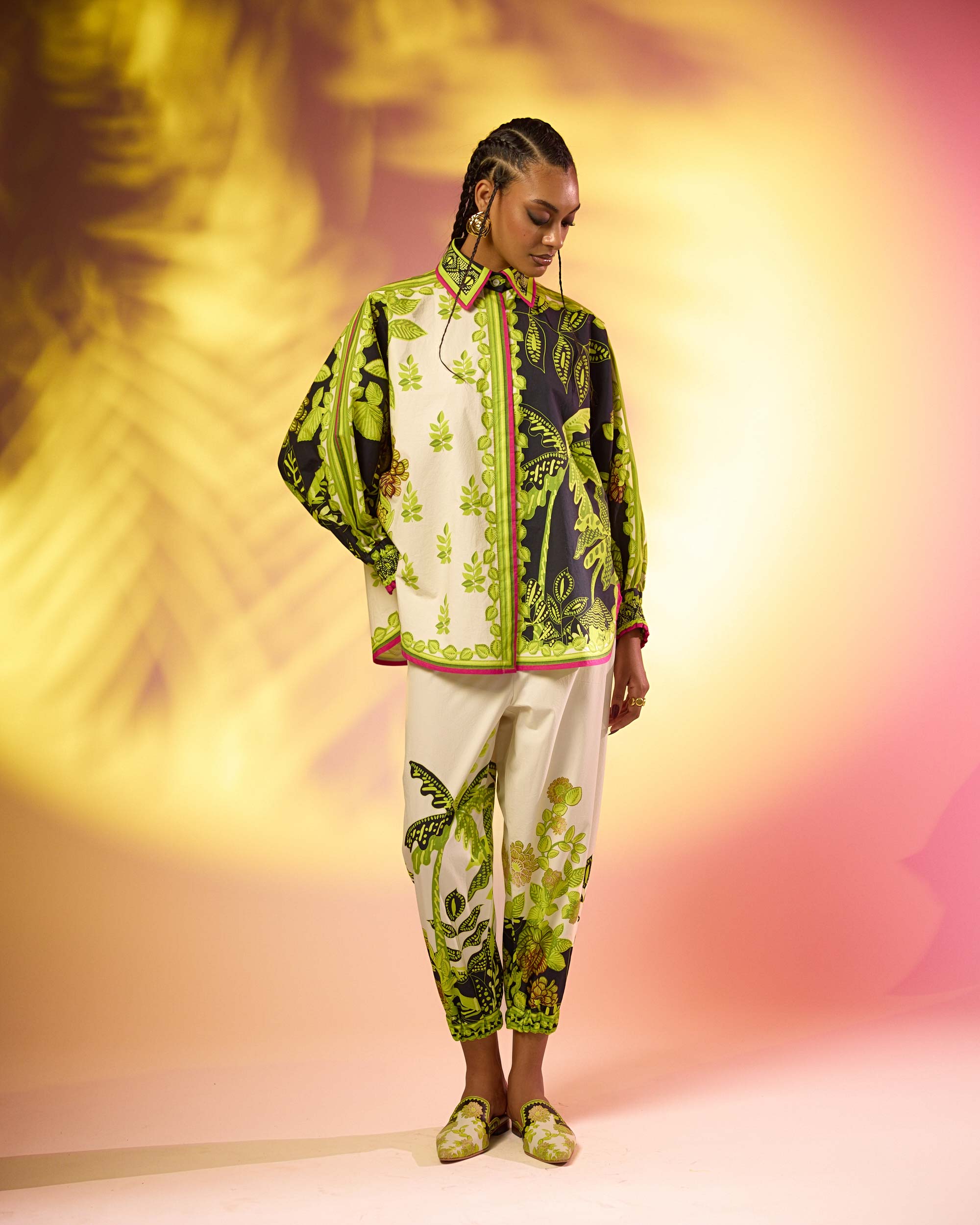 Jamaica : Faiza - Ivory/Lime