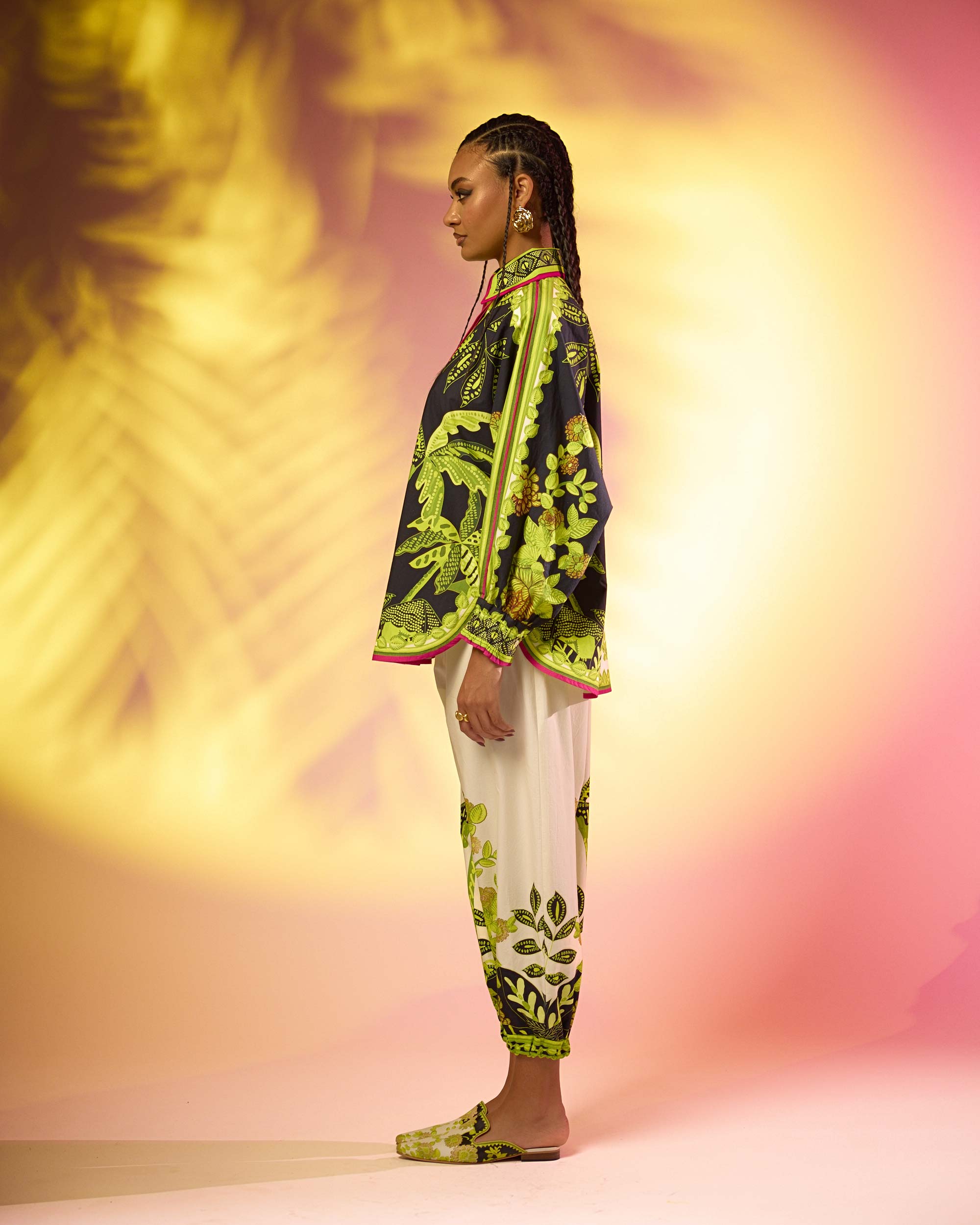 Jamaica : Faiza - Ivory/Lime