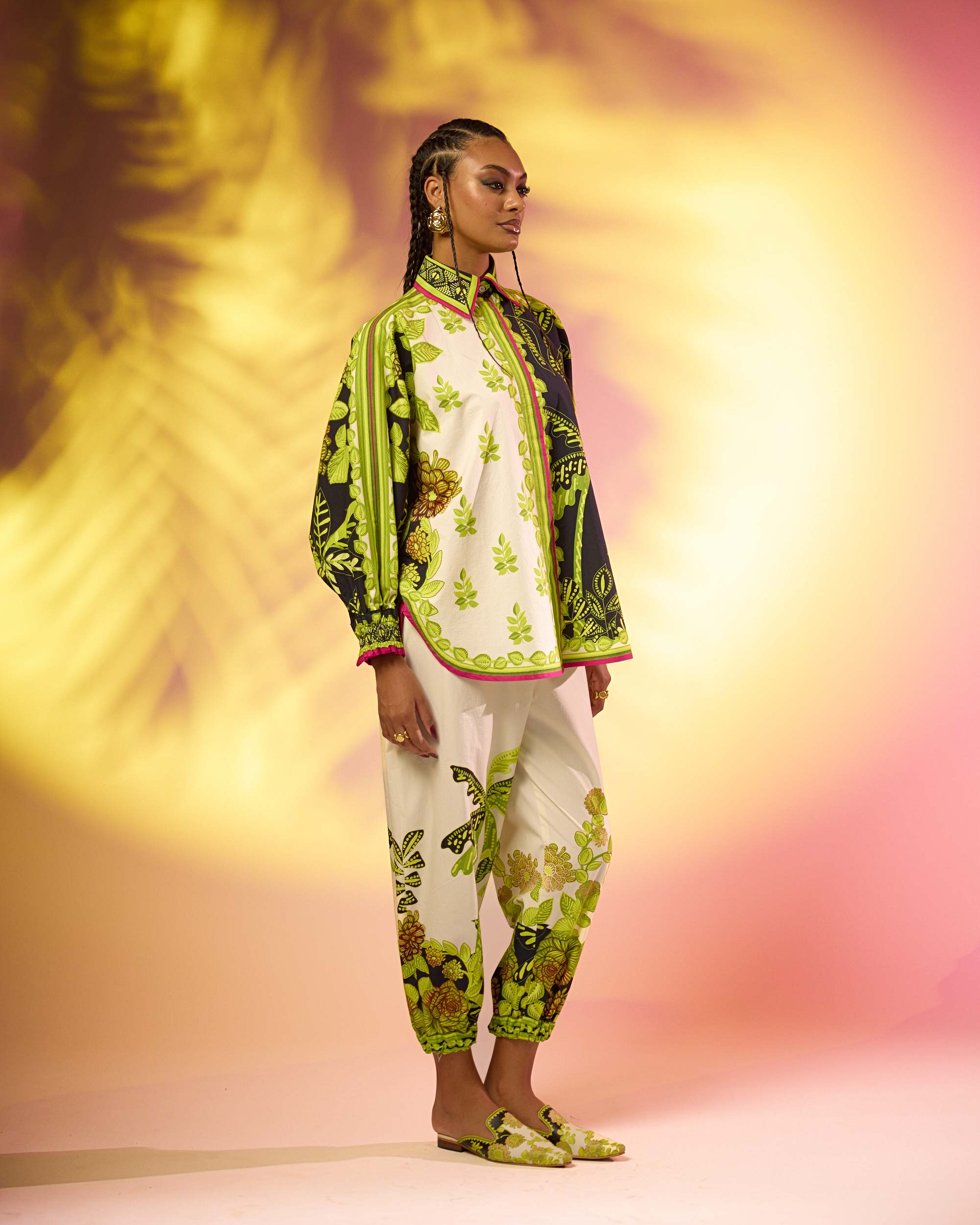 Jamaica : Faiza - Ivory/Lime