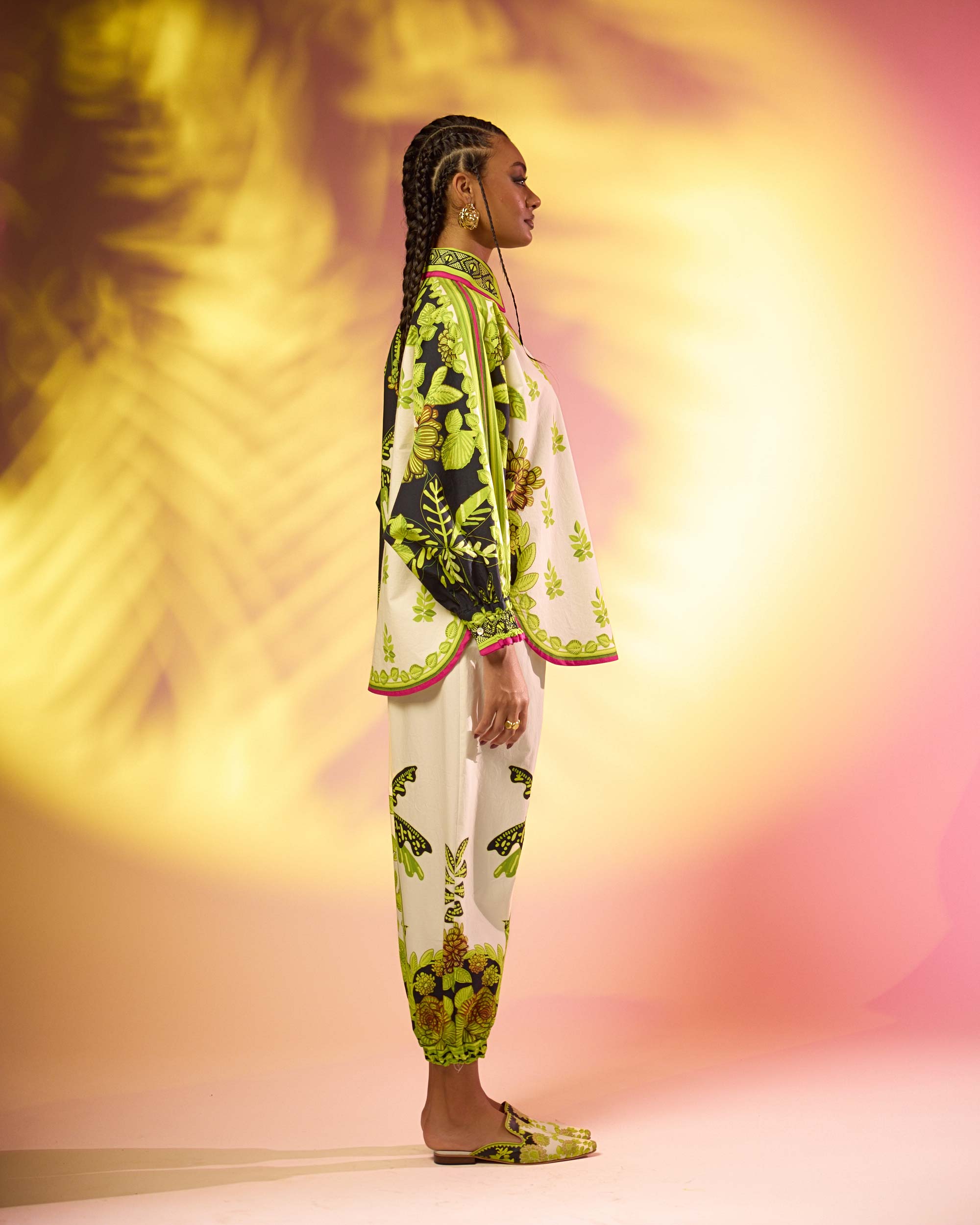 Jamaica : Faiza - Ivory/Lime