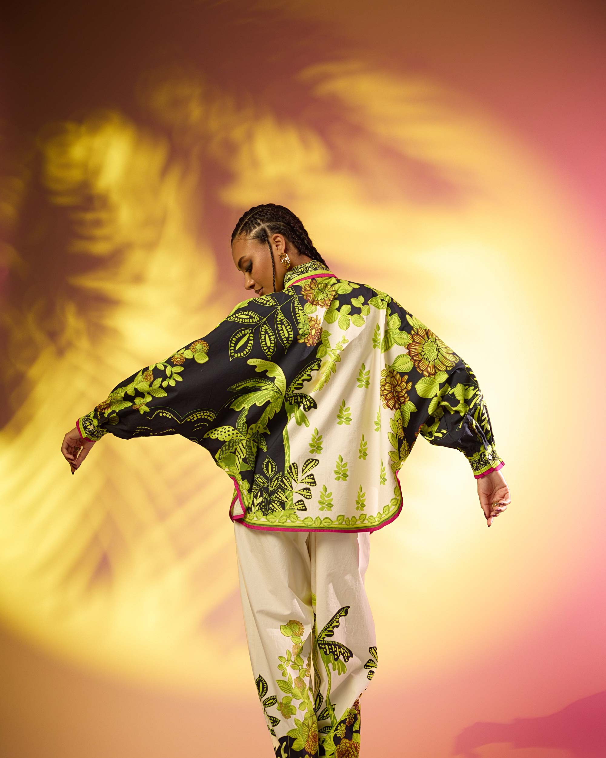 Jamaica : Faiza - Ivory/Lime