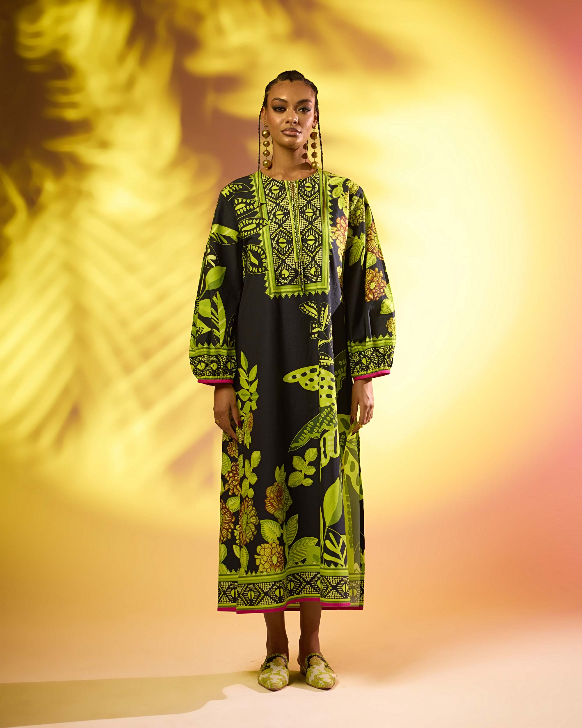 Jamaica : Zarah - Black/Lime