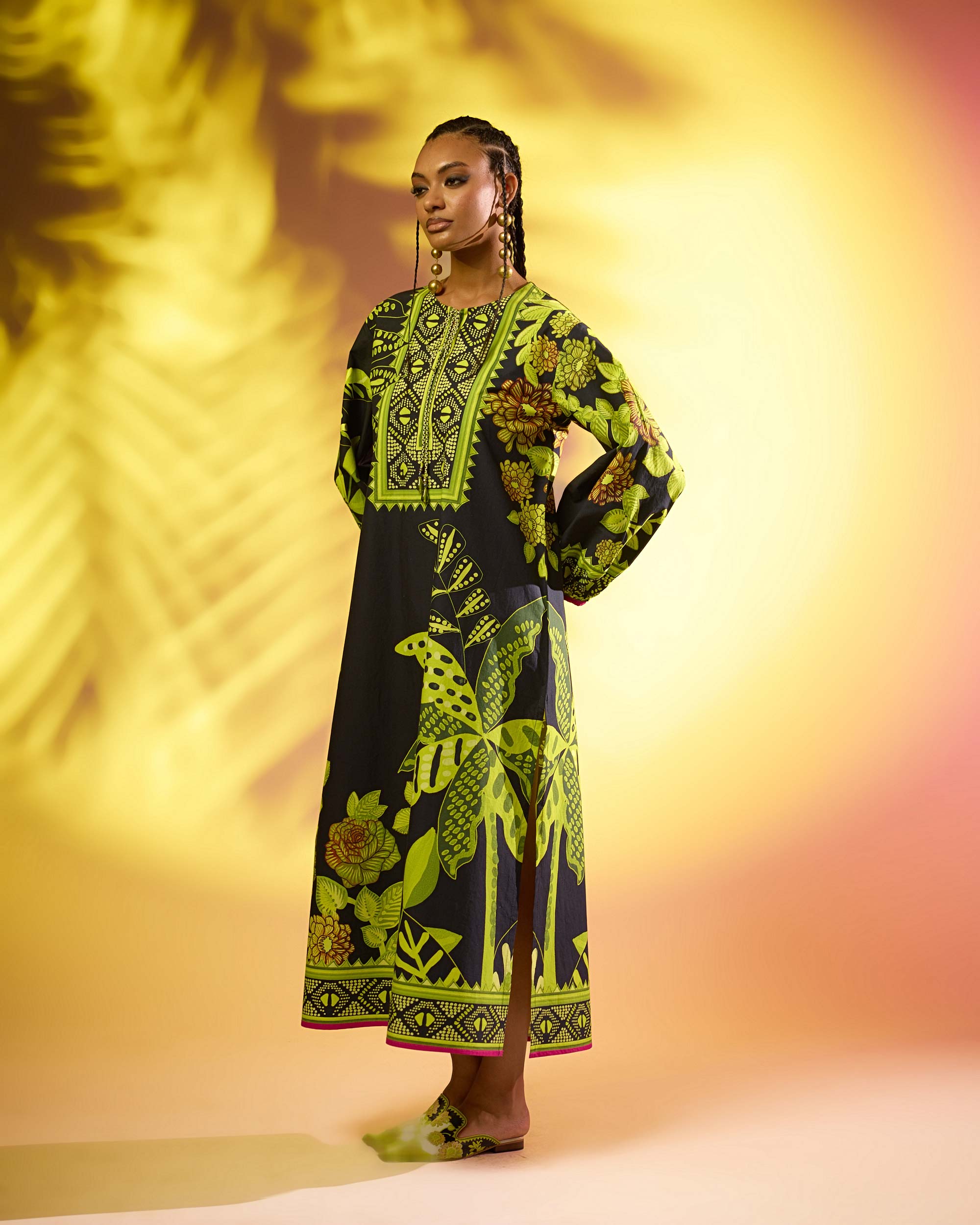 Jamaica : Zarah - Black/Lime