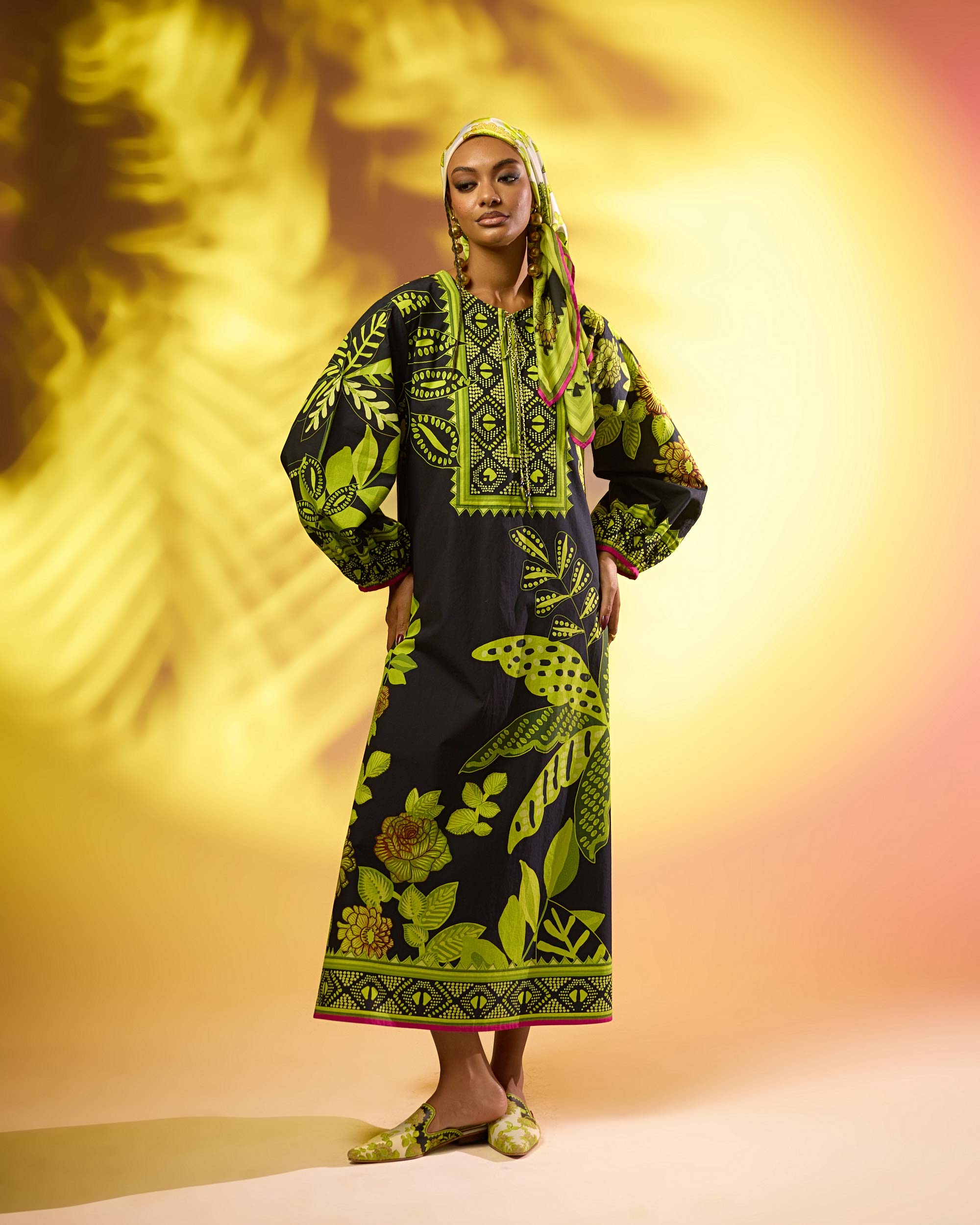 Jamaica : Zarah - Black/Lime