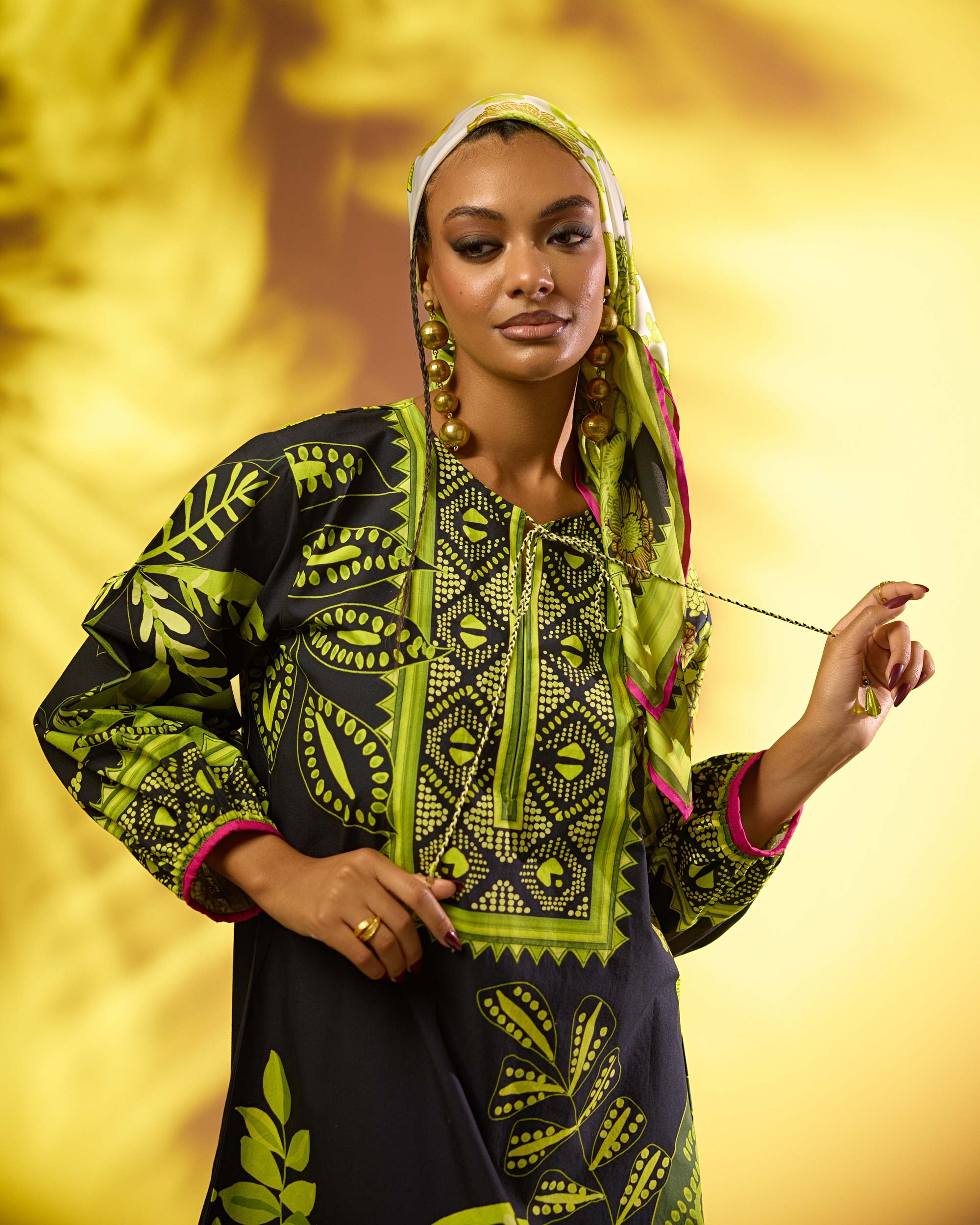 Jamaica : Zarah - Black/Lime