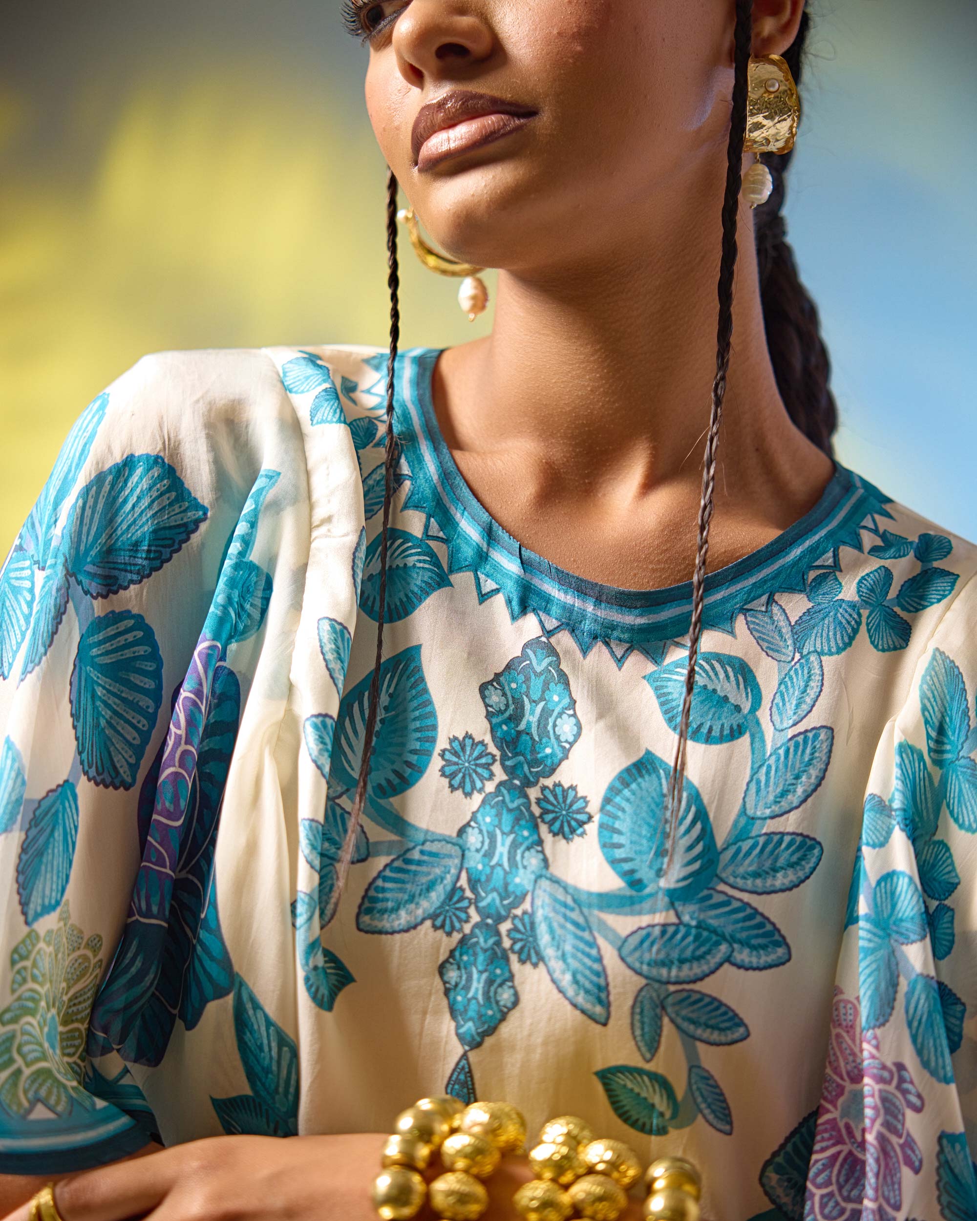 Jamaica : Fazluna - Ivory/Blue