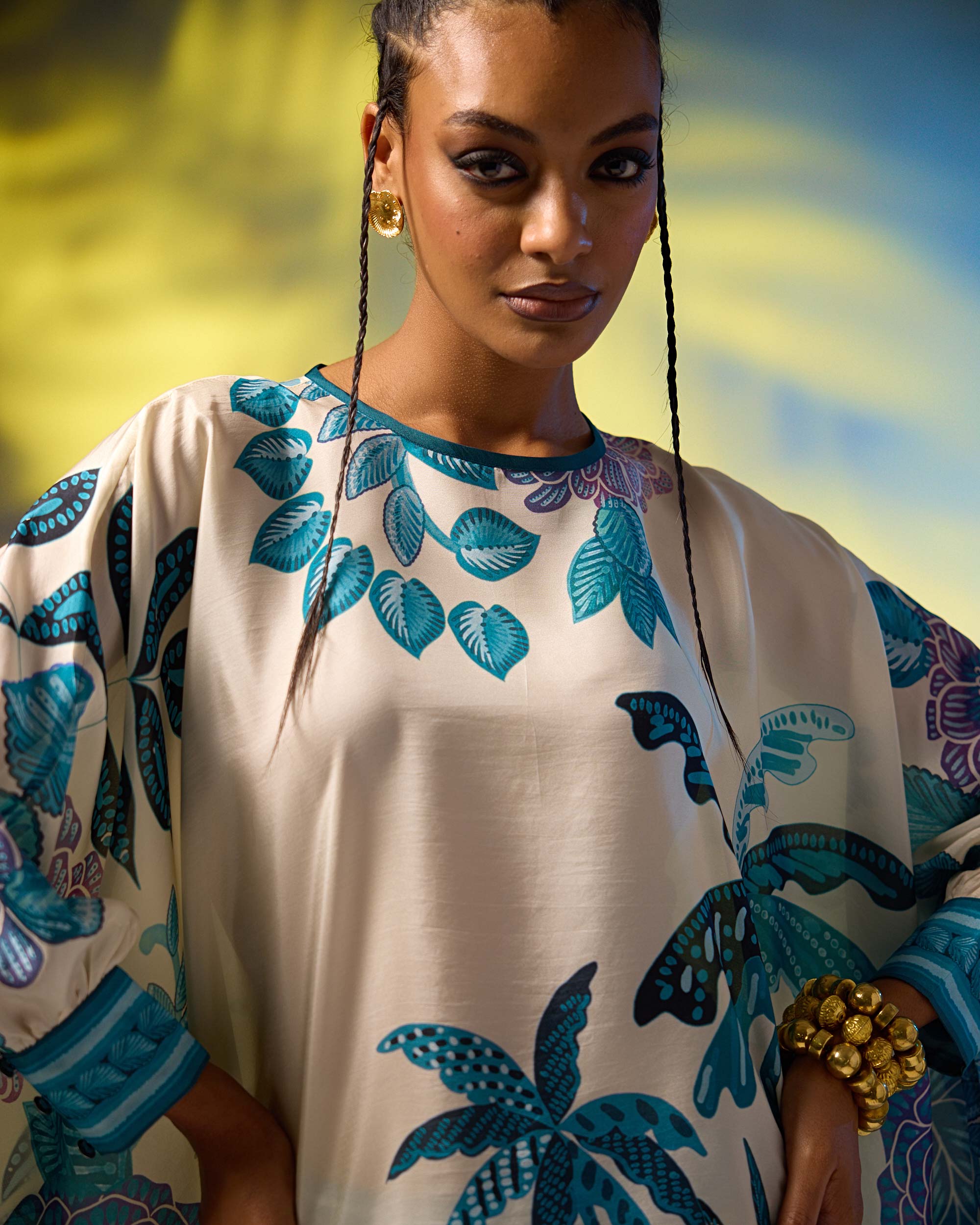 Jamaica : Colette - Ivory/Blue