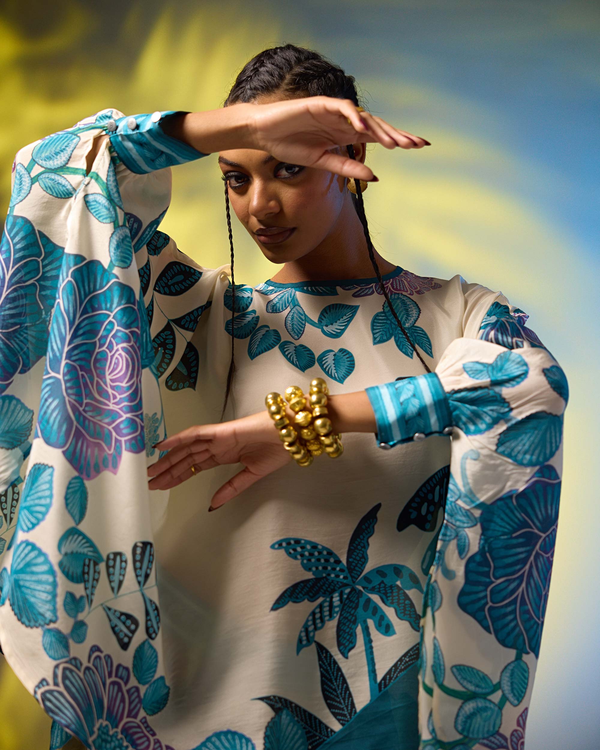 Jamaica : Colette - Ivory/Blue